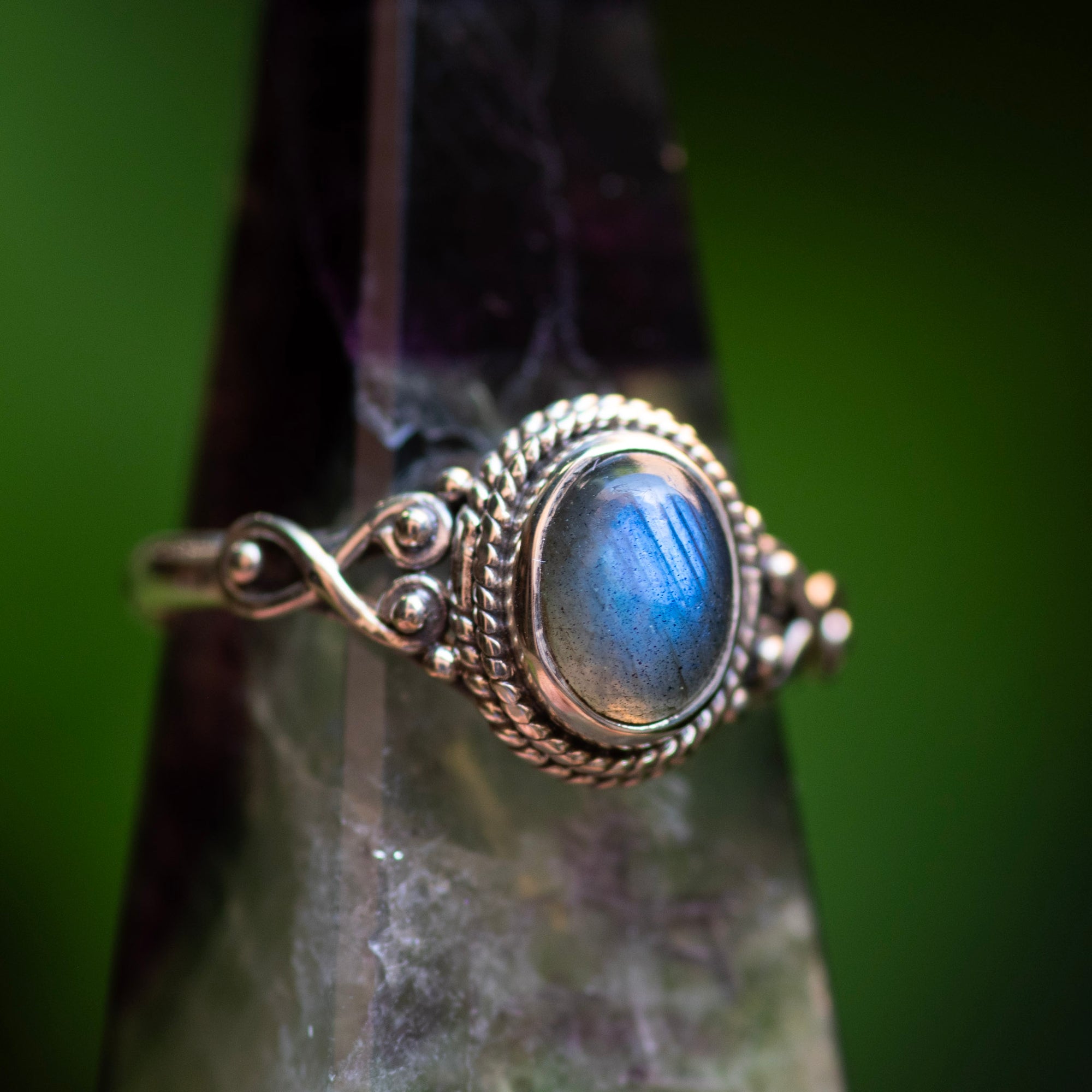 Labradorite Oval Ring