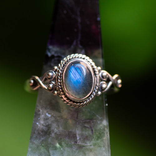 Labradorite Oval Ring