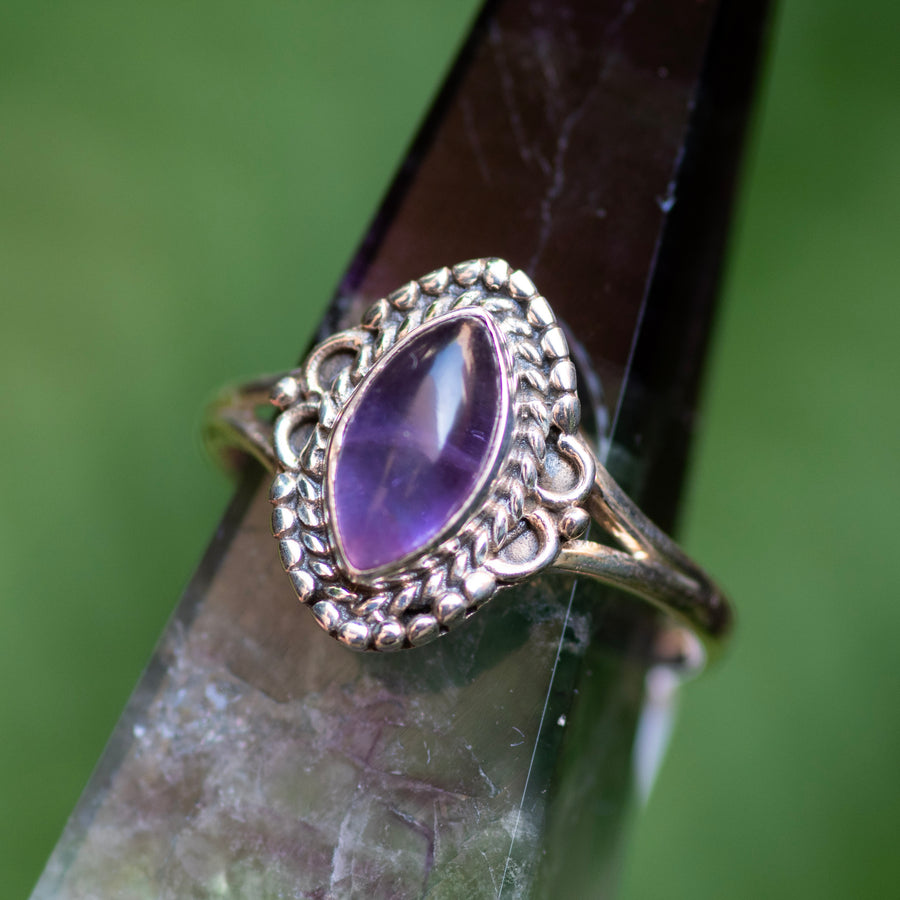 Marquise Amethyst Ring