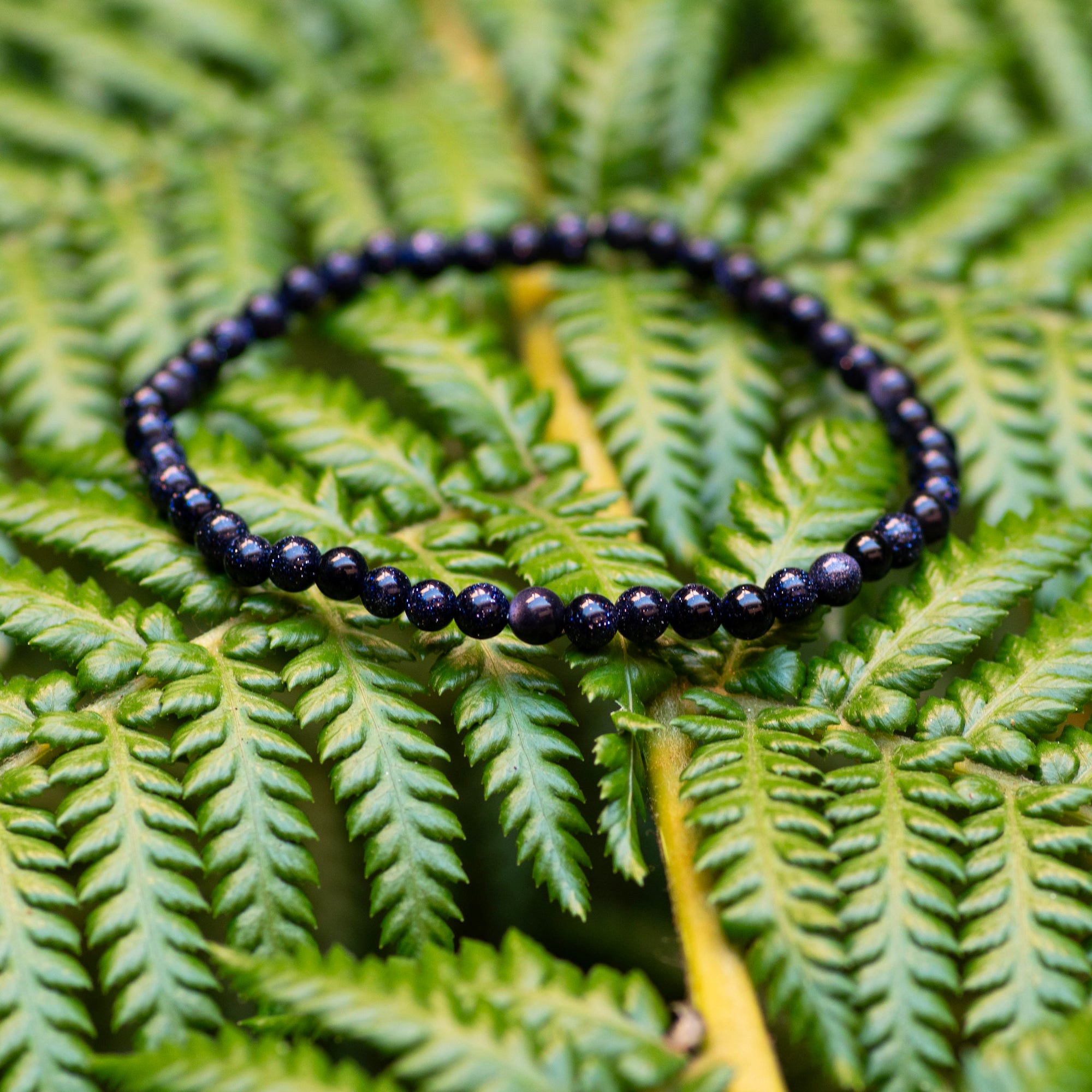 Mini Blue Goldstone Bracelet