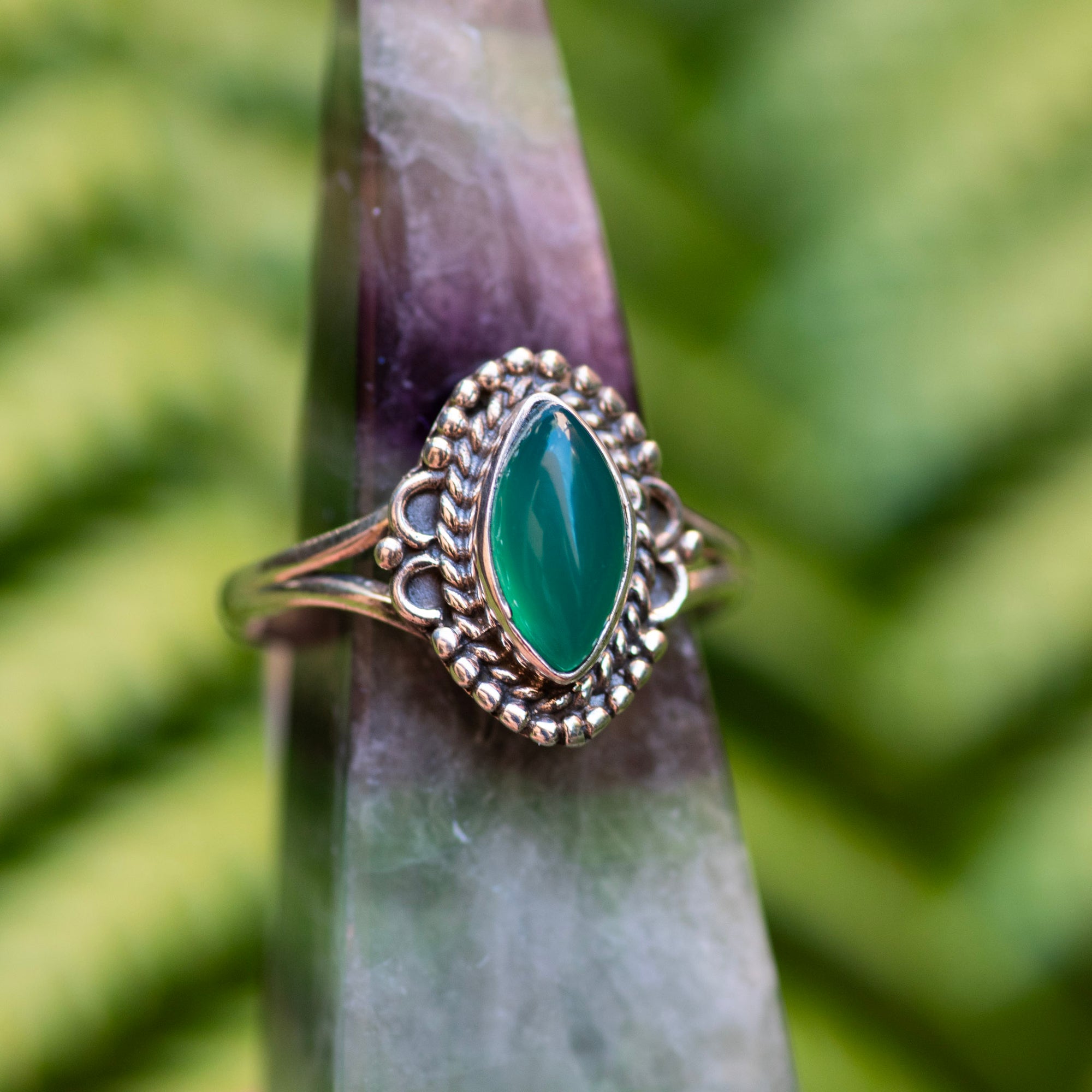 Green Onyx Ring