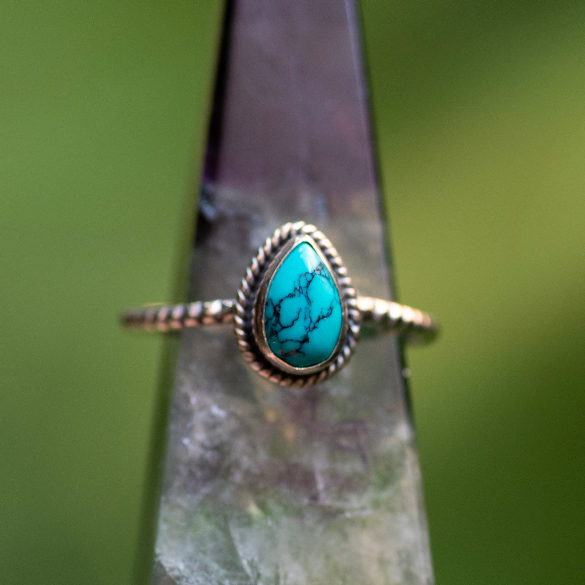 Turquoise Teardrop Ring