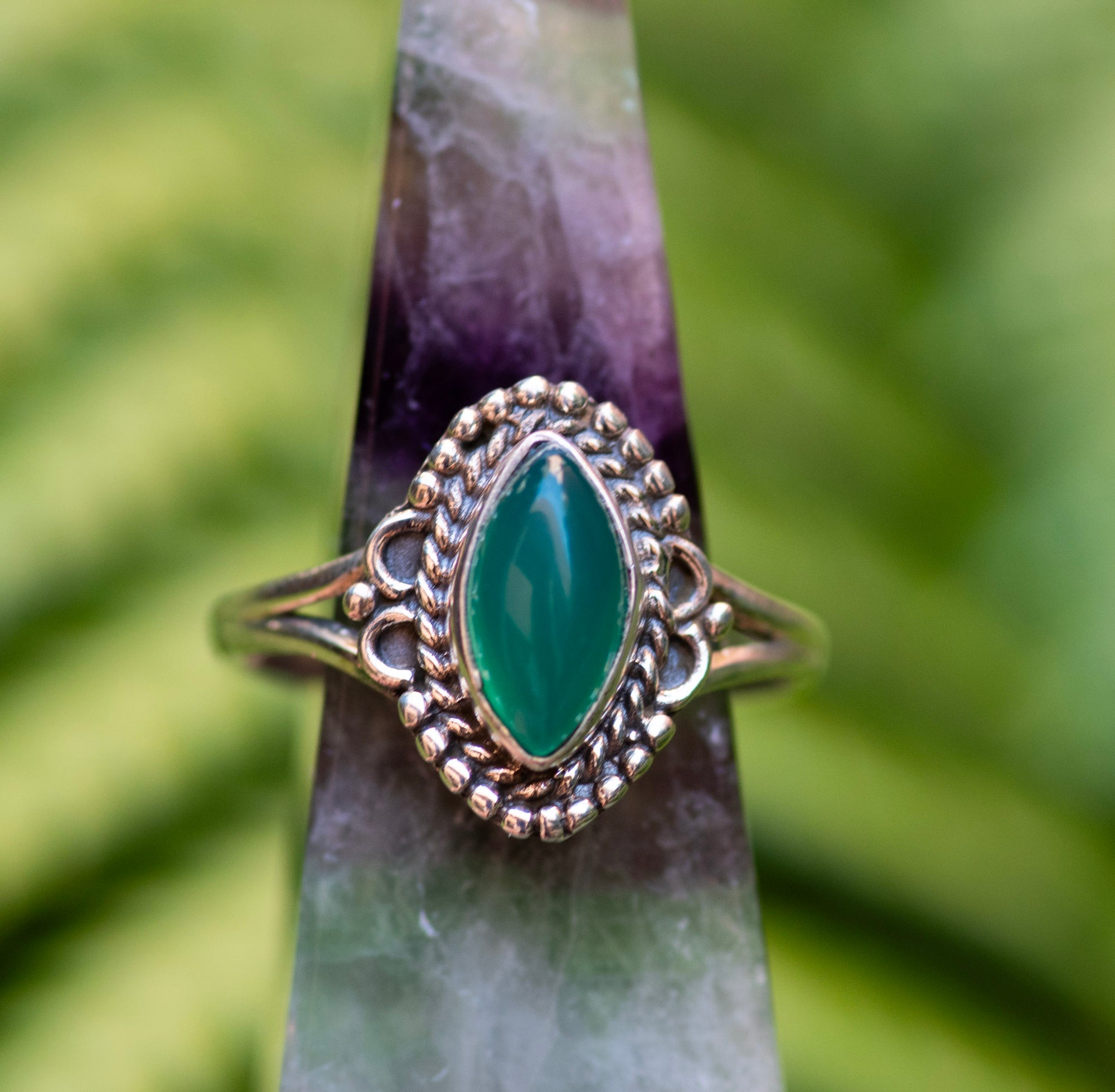 Green Onyx Ring