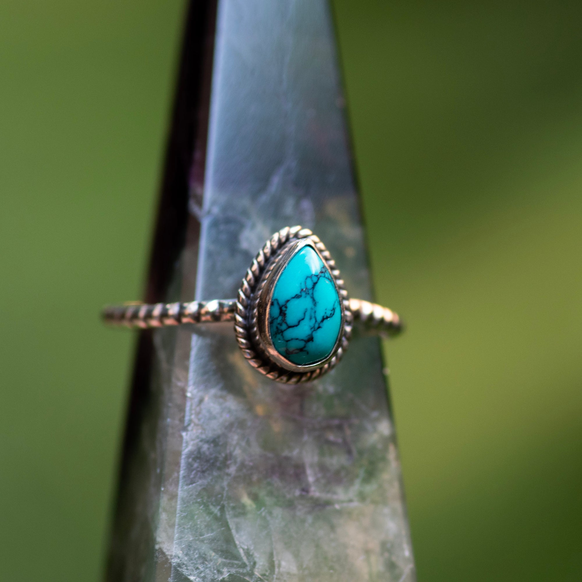 Turquoise Teardrop Ring