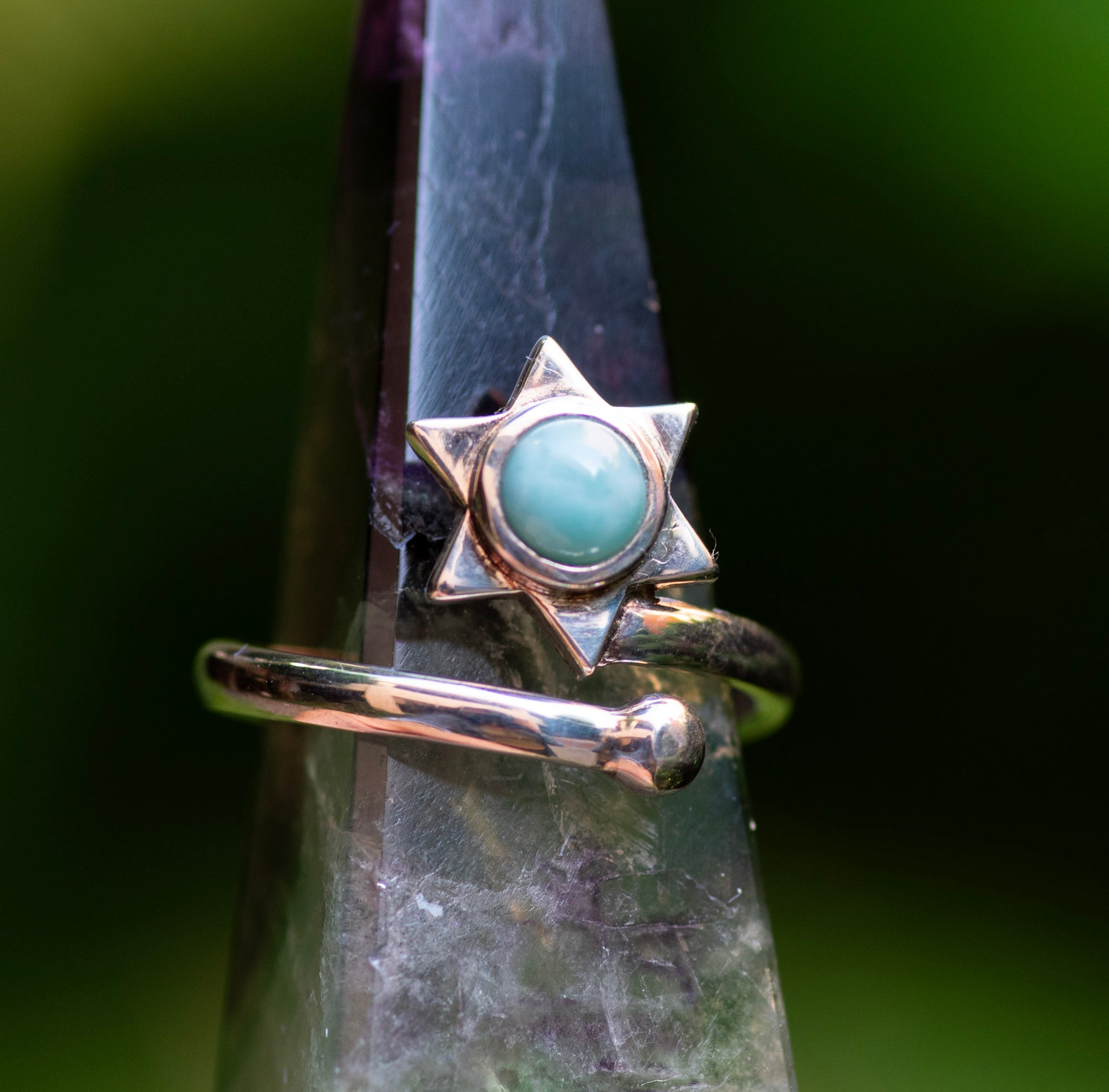 Larimar Star Ring