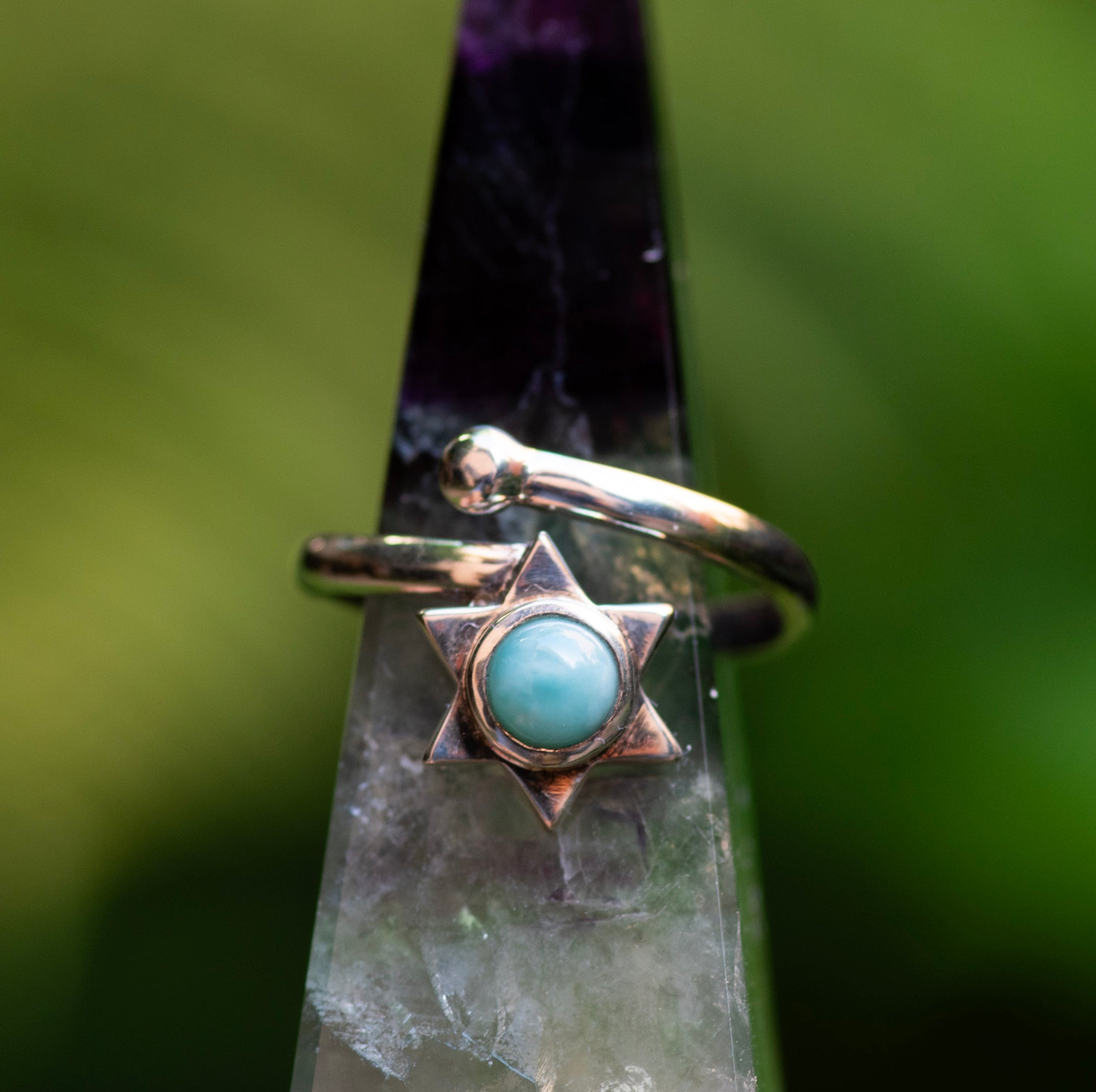 Larimar Star Ring
