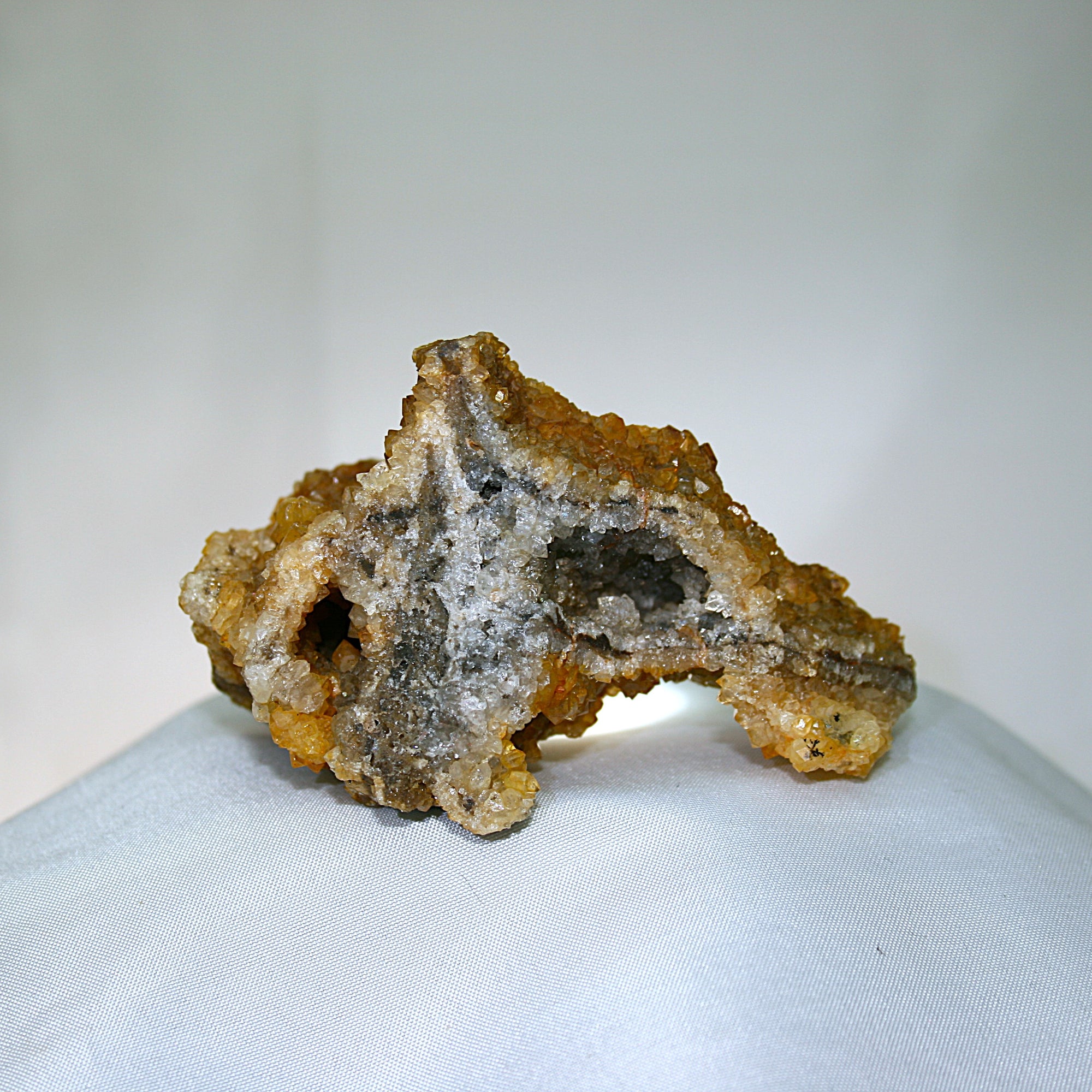 Citrine with Stibnite