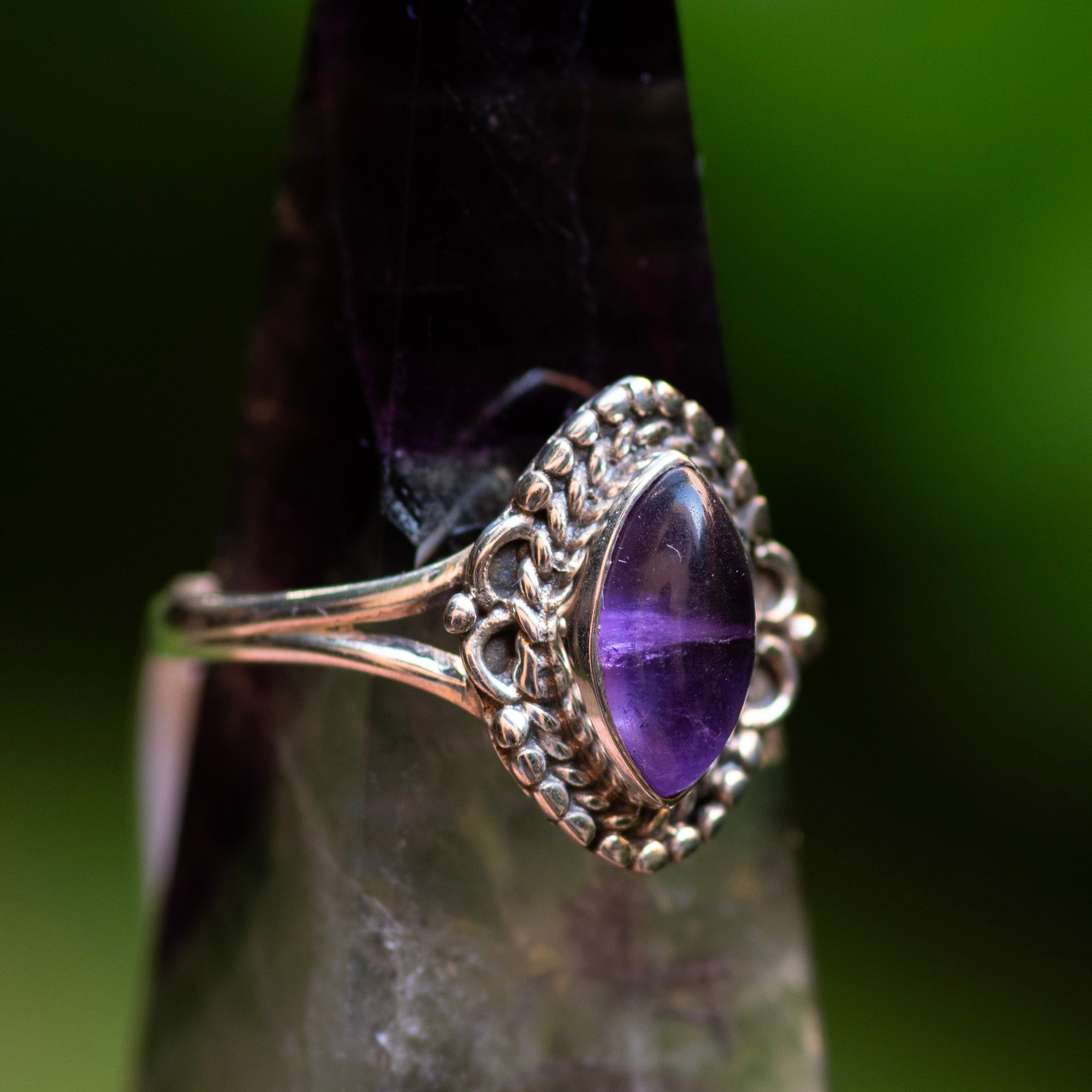 Marquise Amethyst Ring