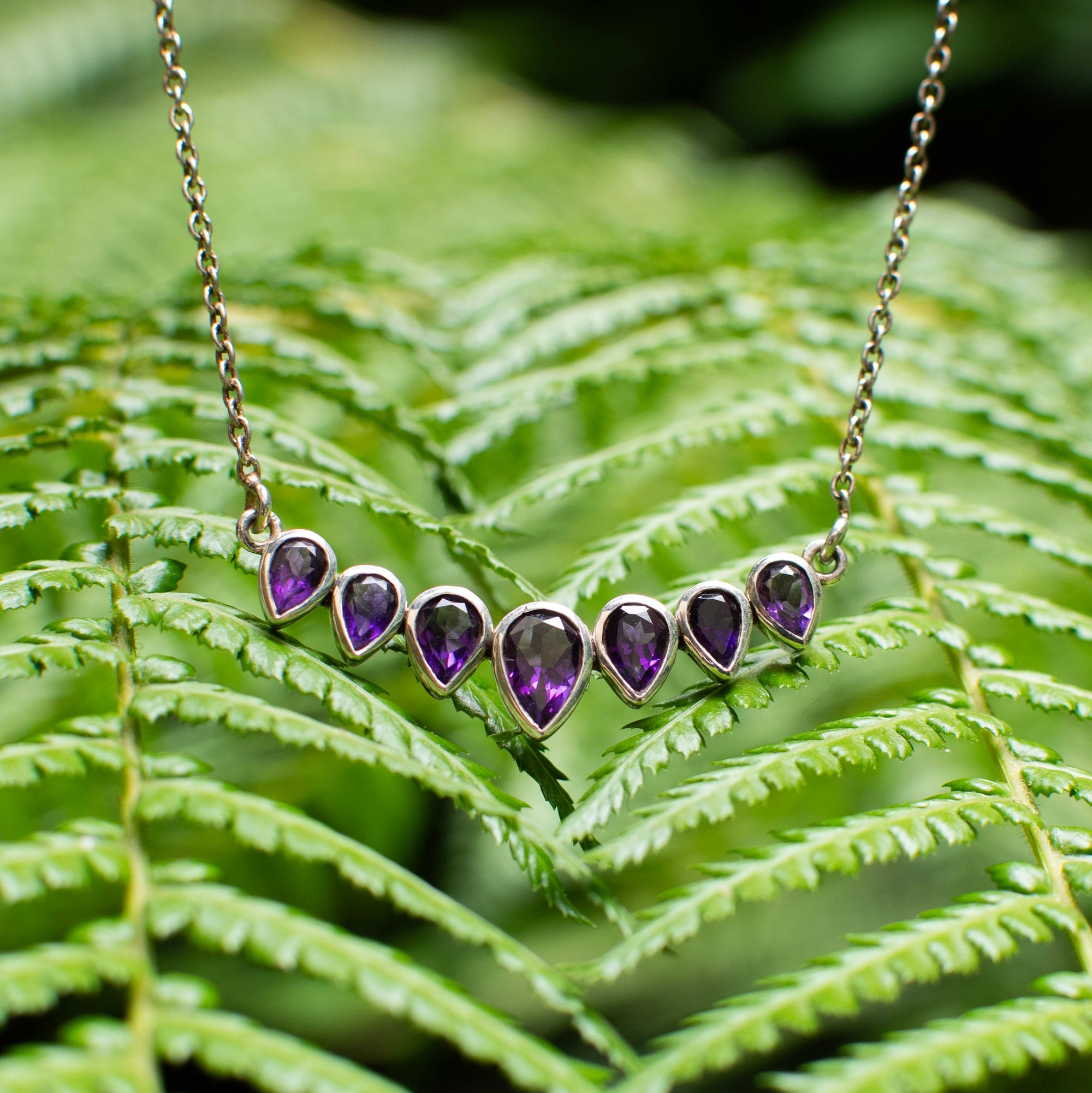 Faceted Amethyst Necklace