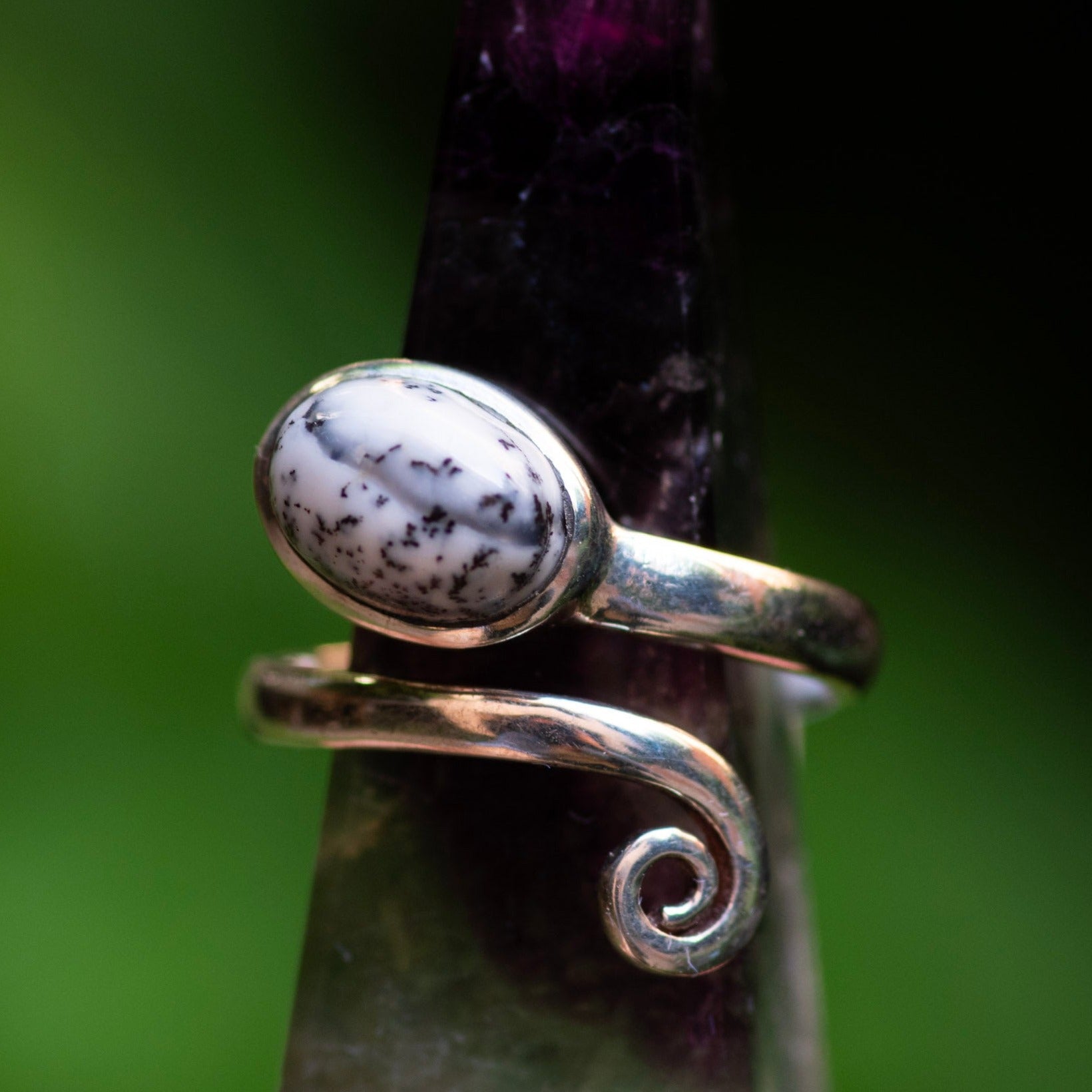 Dendritic Agate Ring