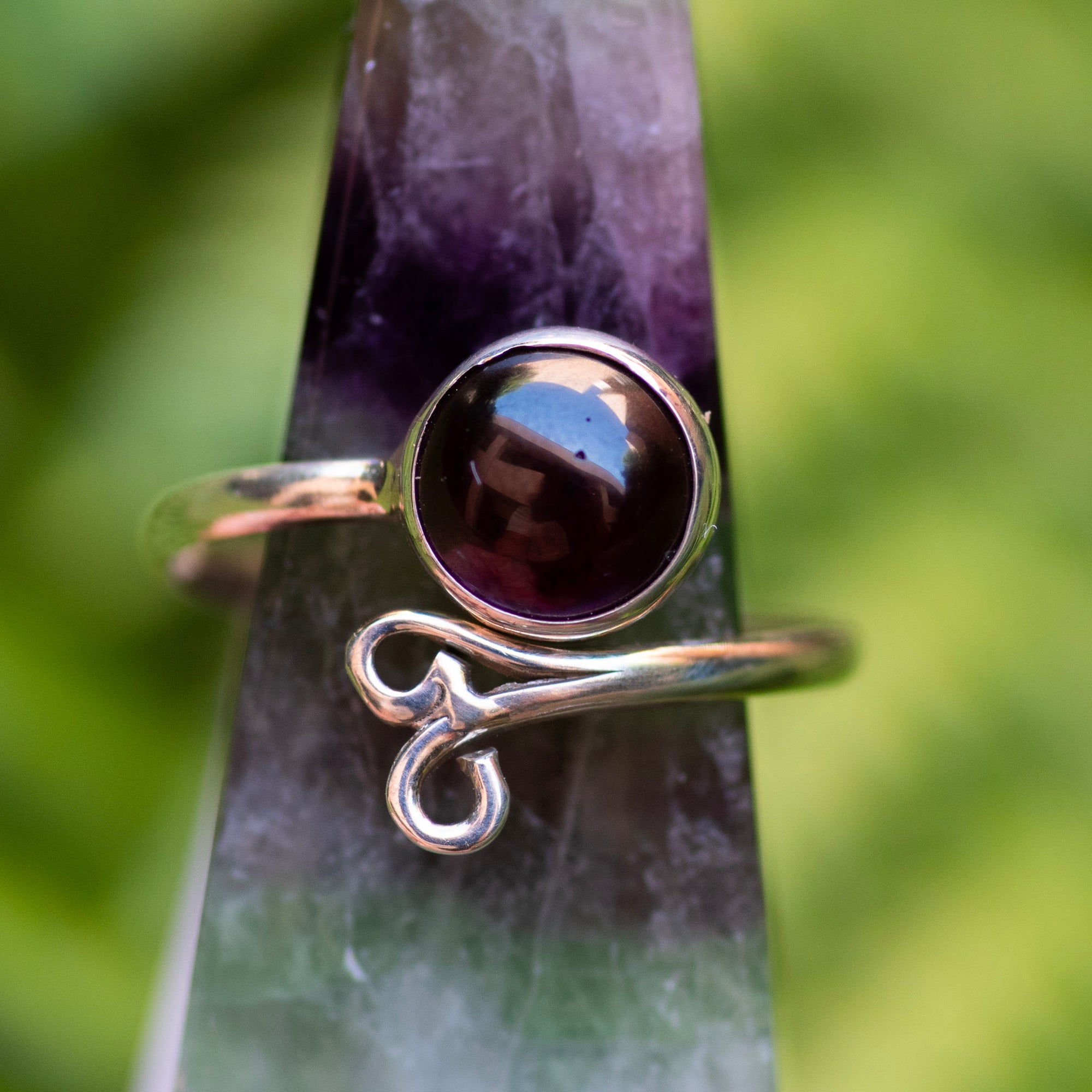 Garnet Adjustable Ring