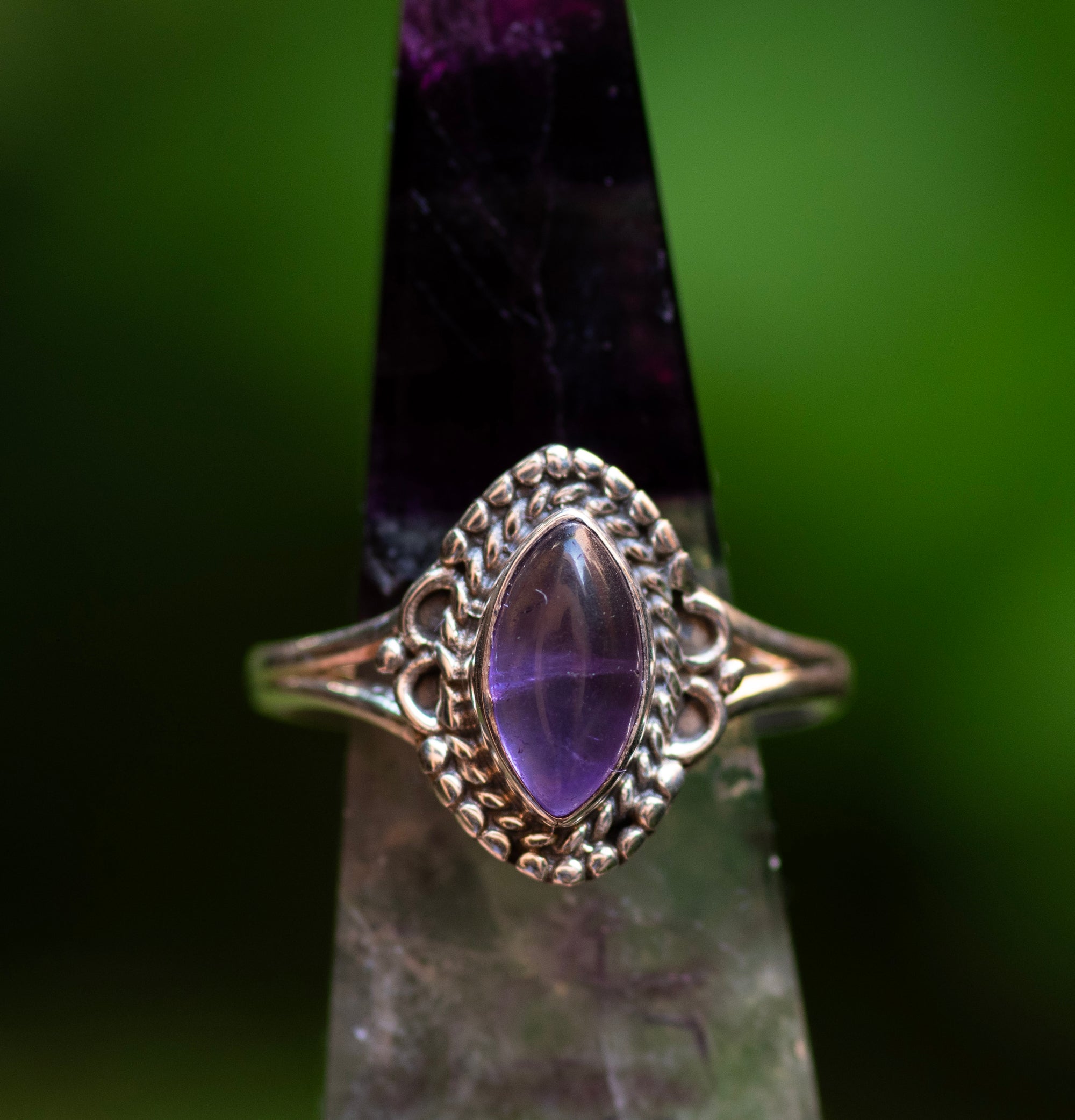 Marquise Amethyst Ring