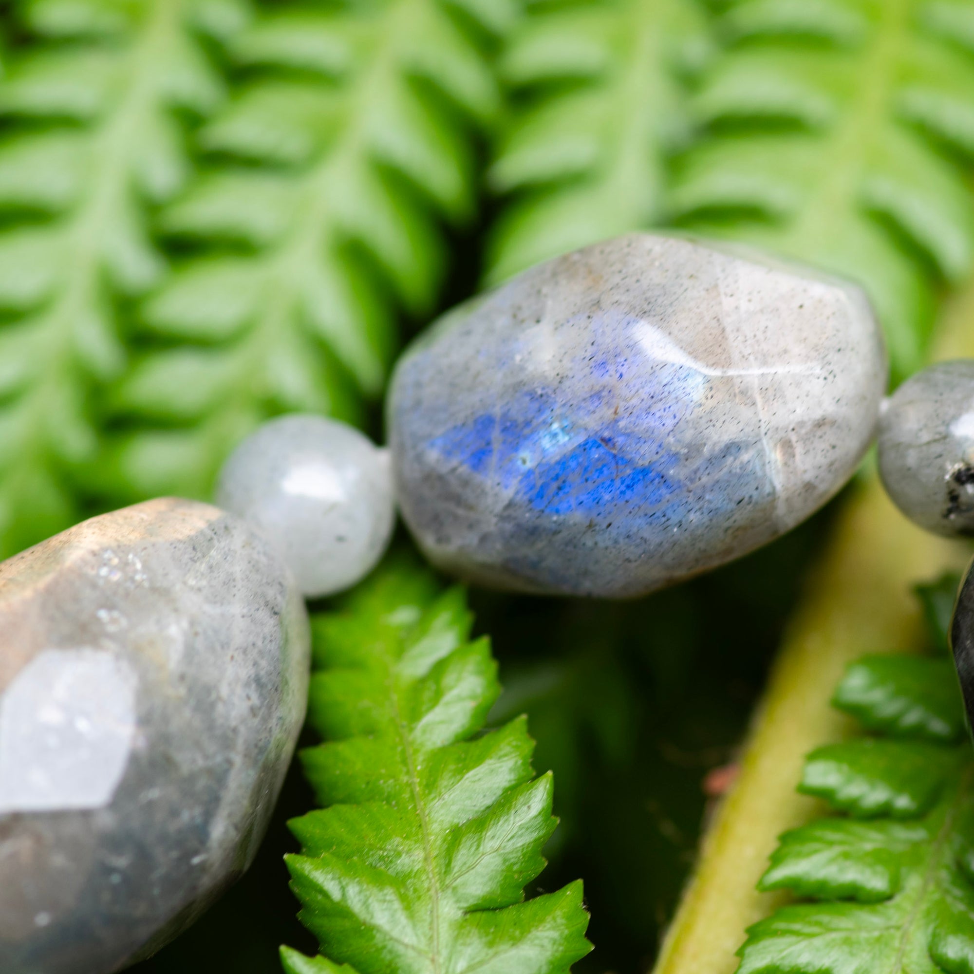 Geometric Labradorite Bracelet