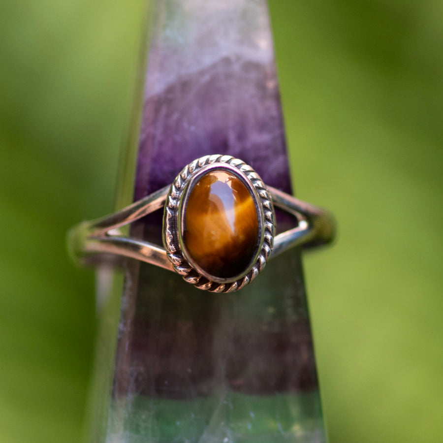 Tigers Eye Oval Ring