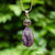 Amethyst with Charoite Pendant