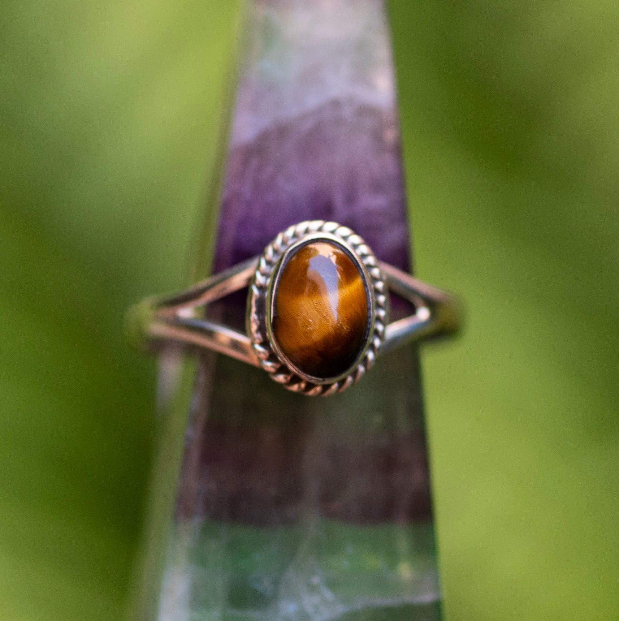 Tigers Eye Oval Ring