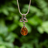 Celtic Knot Amber Pendant