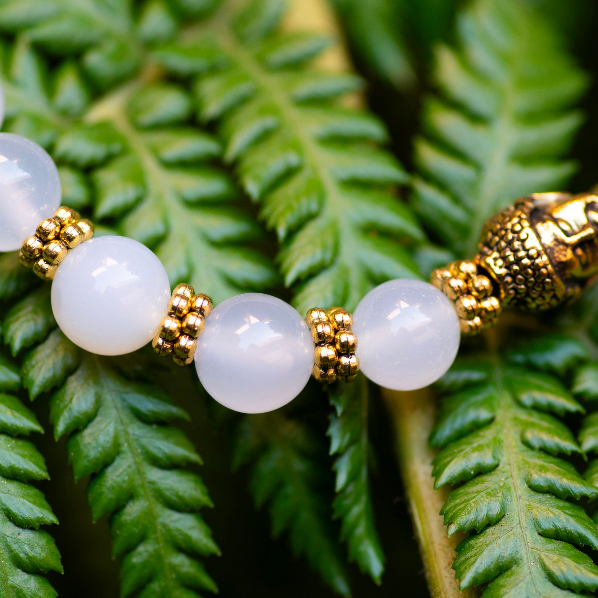 White Jade Meditation Bracelet