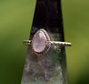 Rose Quartz Teardrop Ring