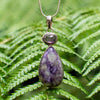 Amethyst with Charoite Pendant