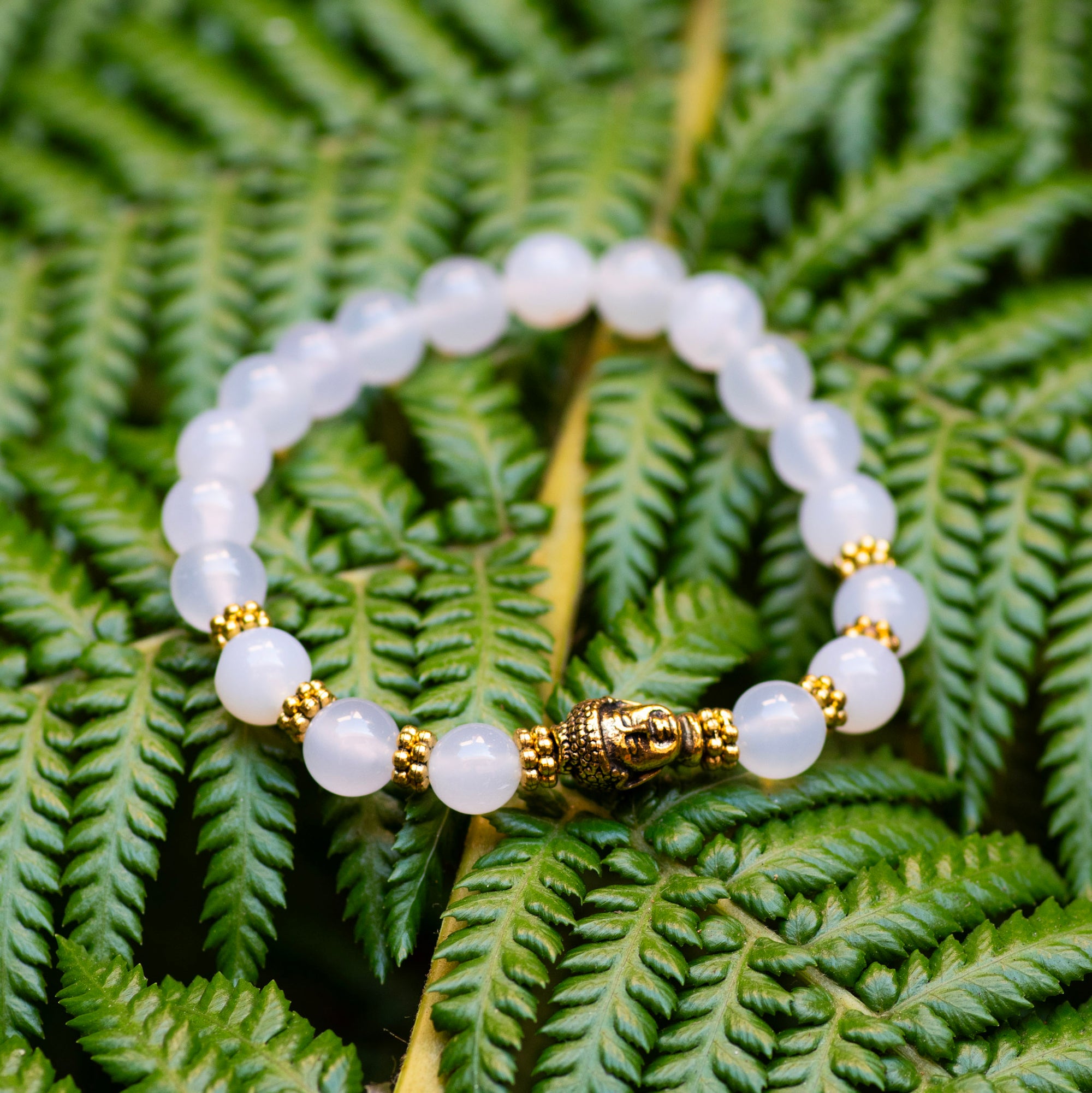 White Jade Meditation Bracelet