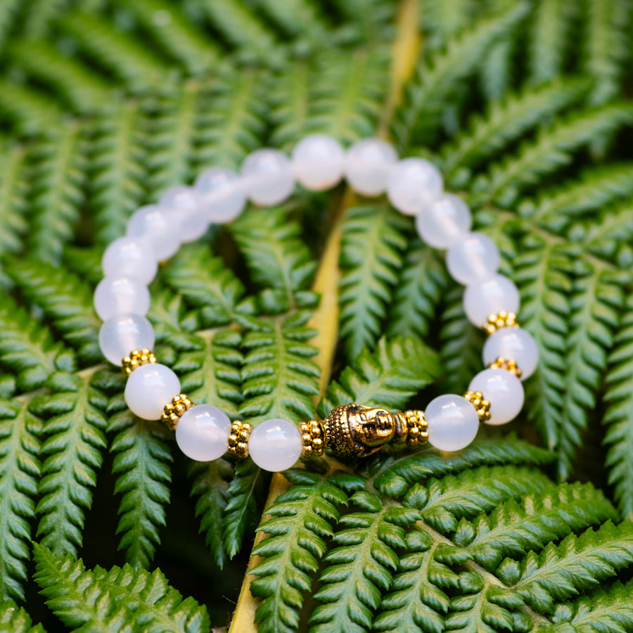 White Jade Meditation Bracelet