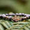 Hamsa Gray Agate Bracelet