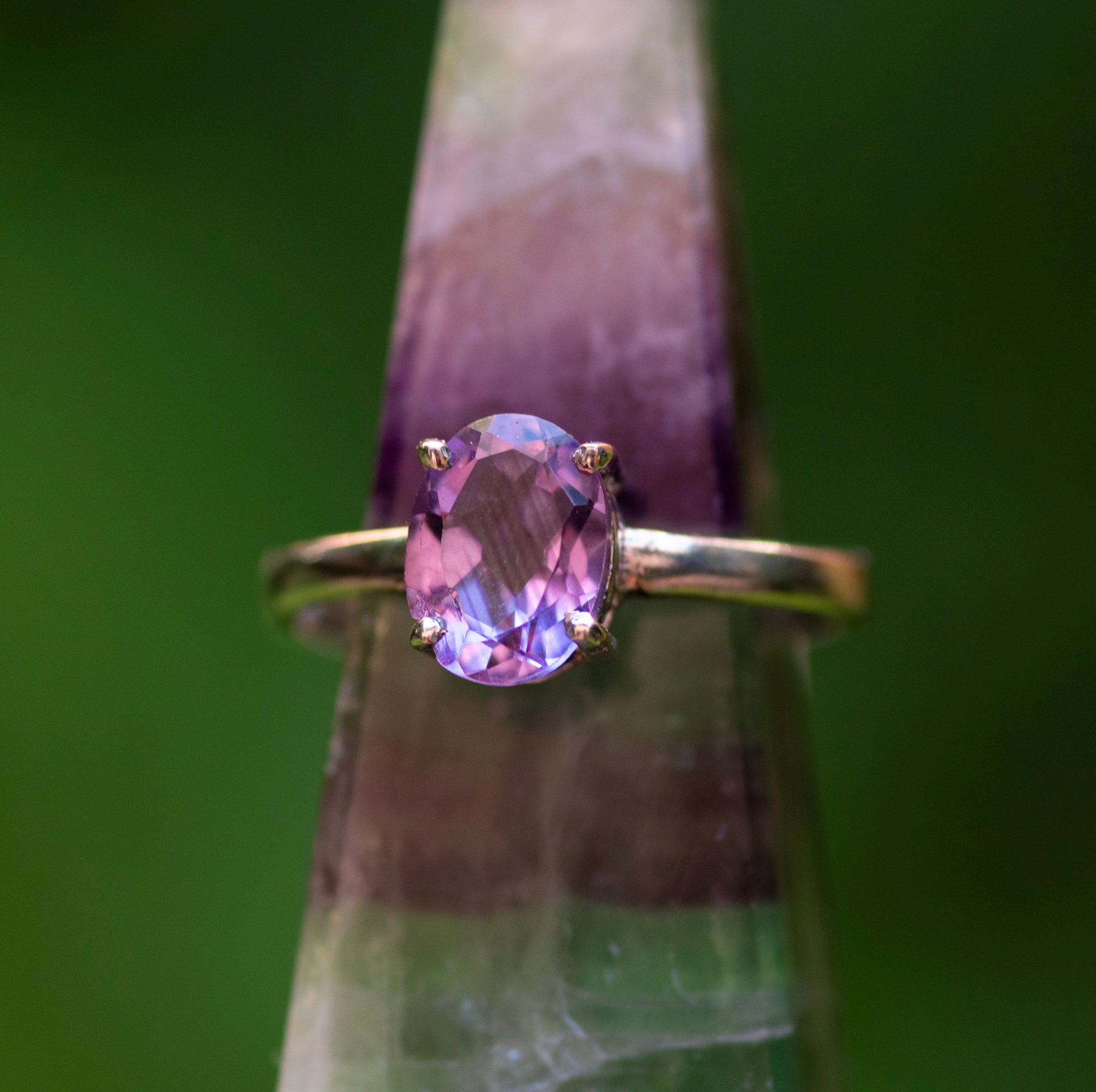 Amethyst Oval Ring