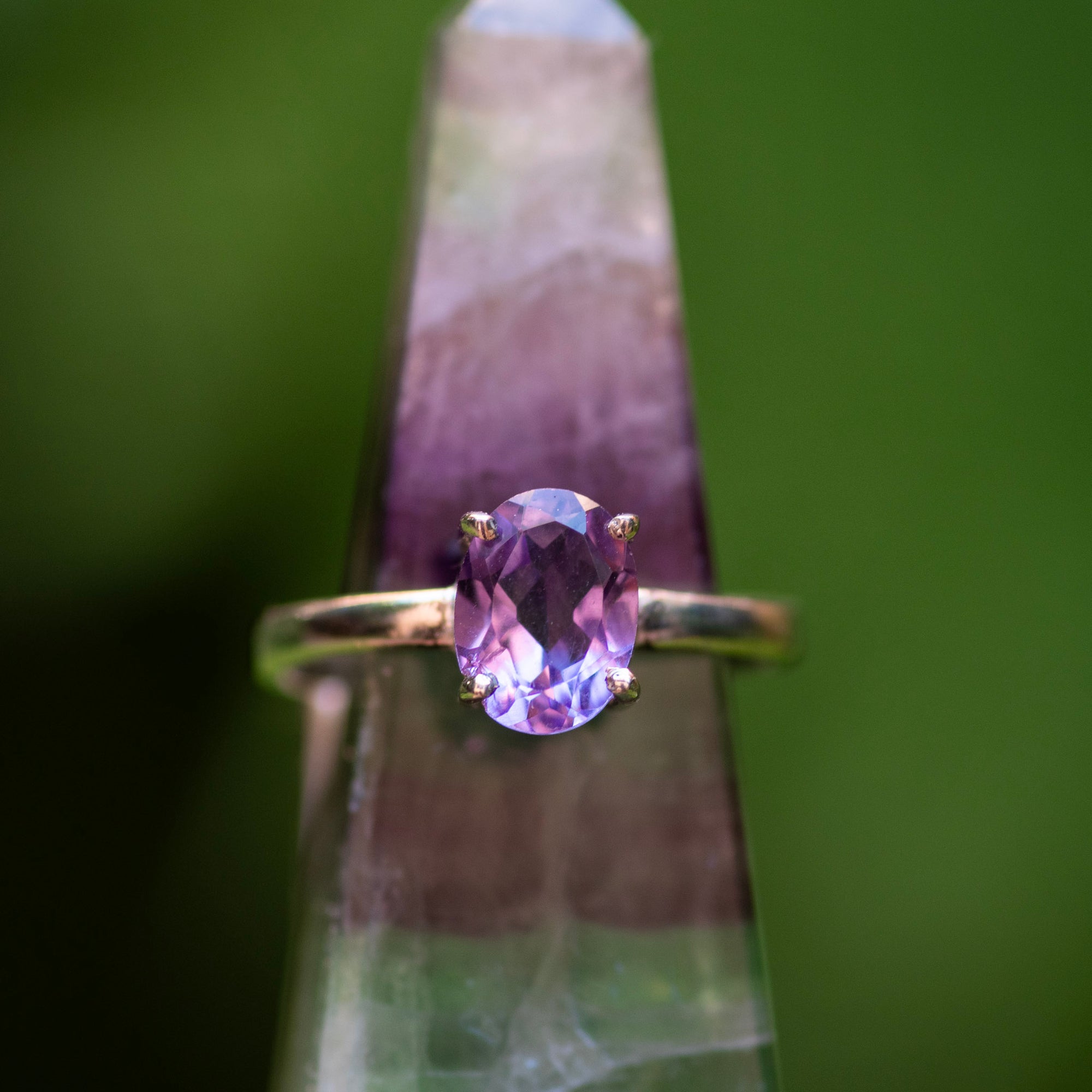 Amethyst Oval Ring