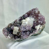 Amethyst, Quartz with Calcite