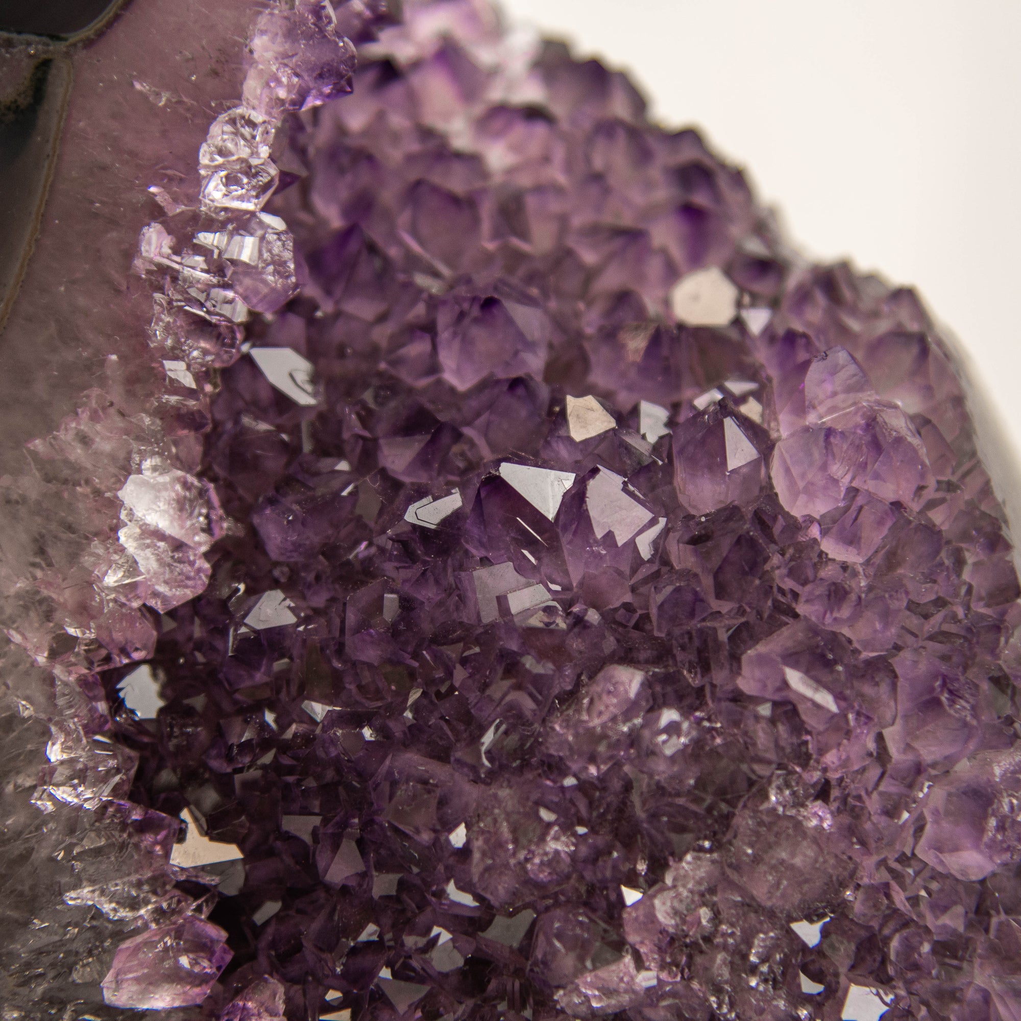 Polished Amethyst Geode Standing Freeform