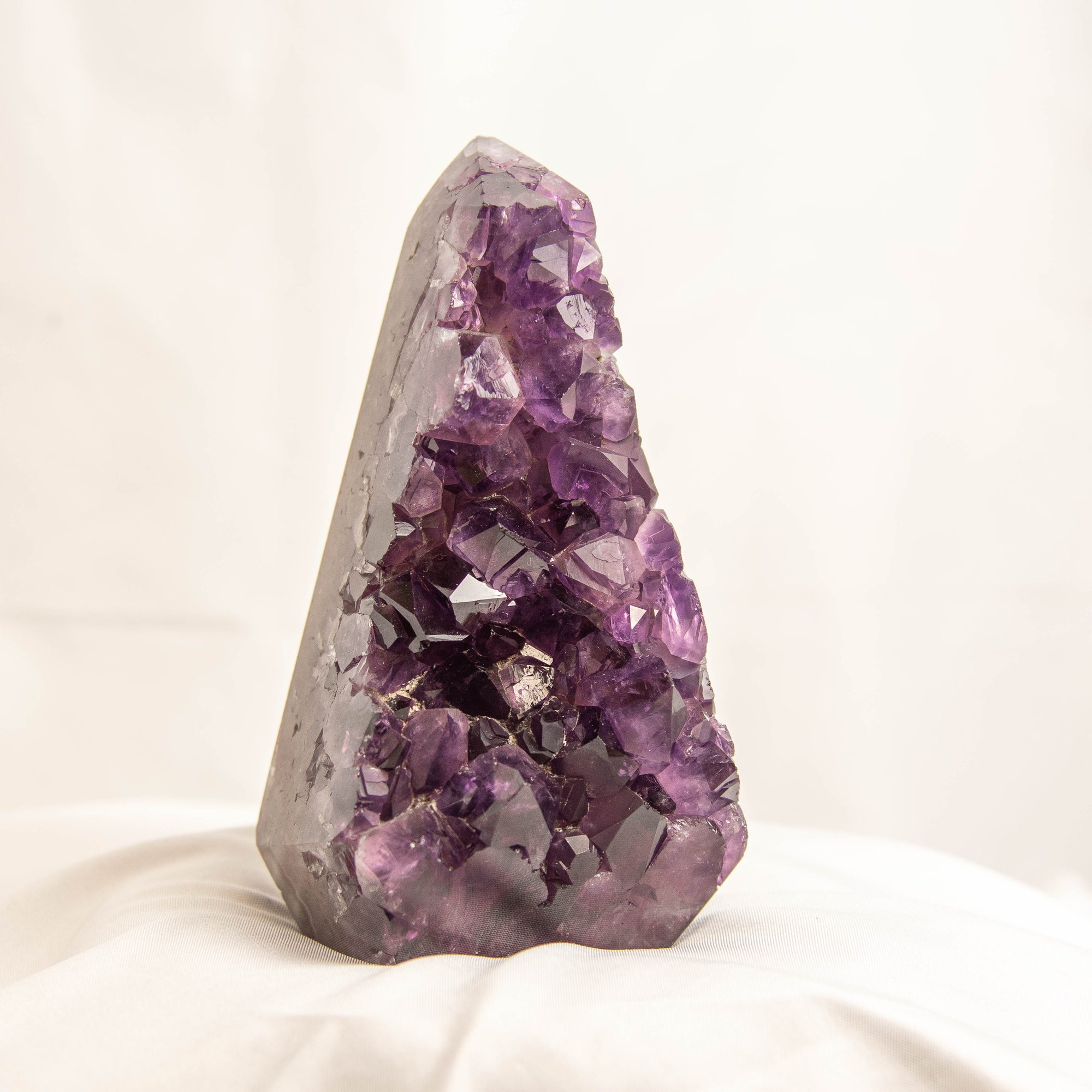 Polished Amethyst Geode Standing Freeform