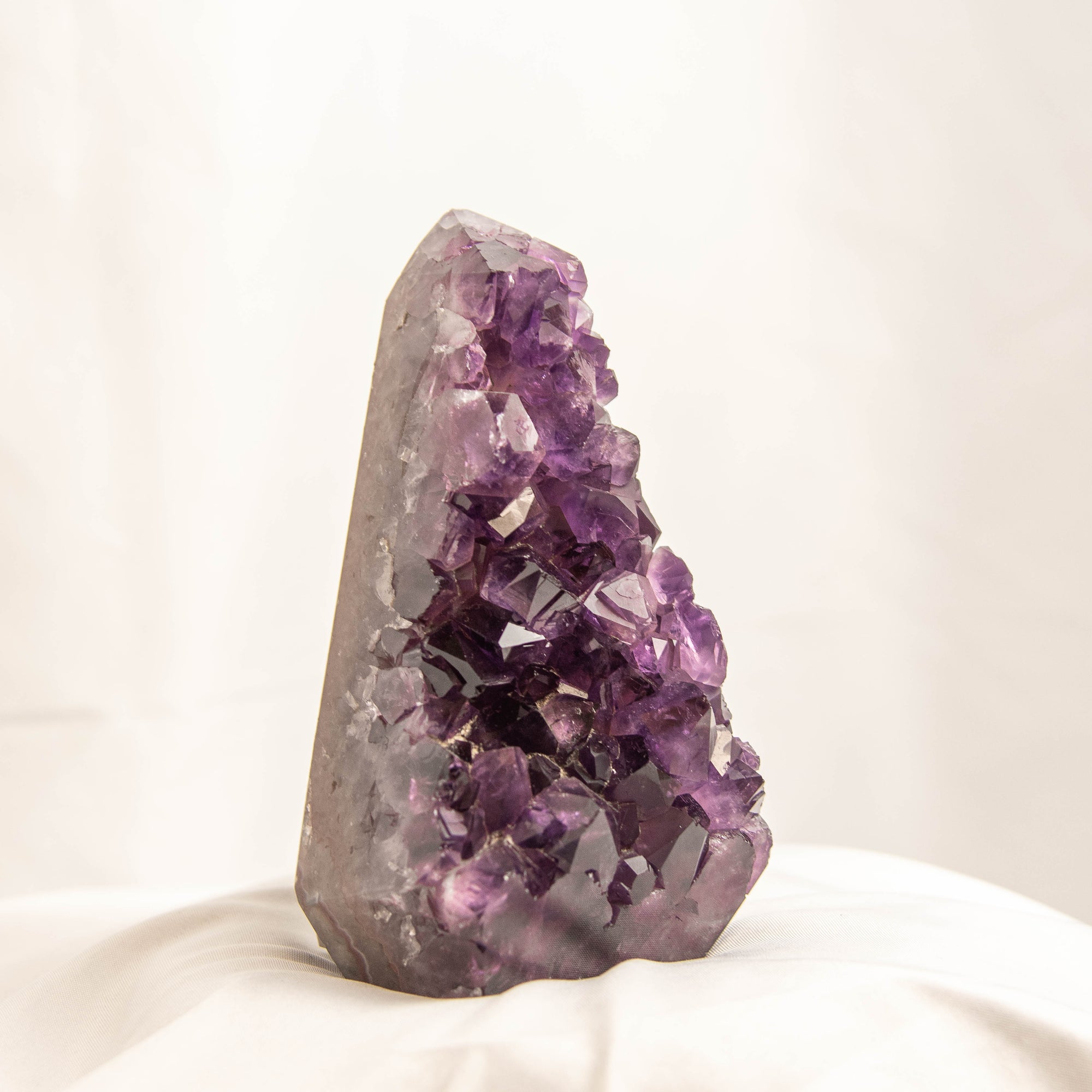 Polished Amethyst Geode Standing Freeform