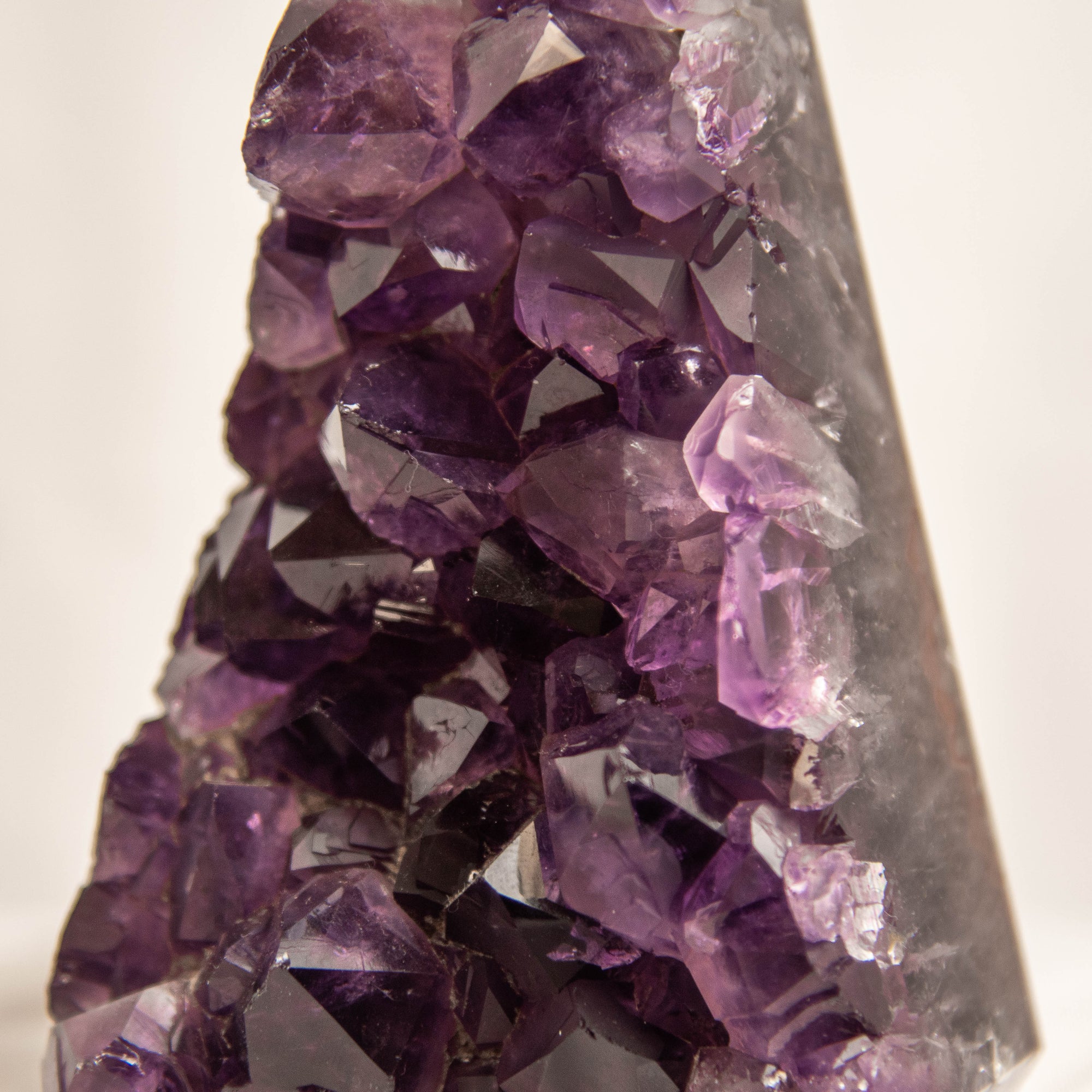 Polished Amethyst Geode Standing Freeform