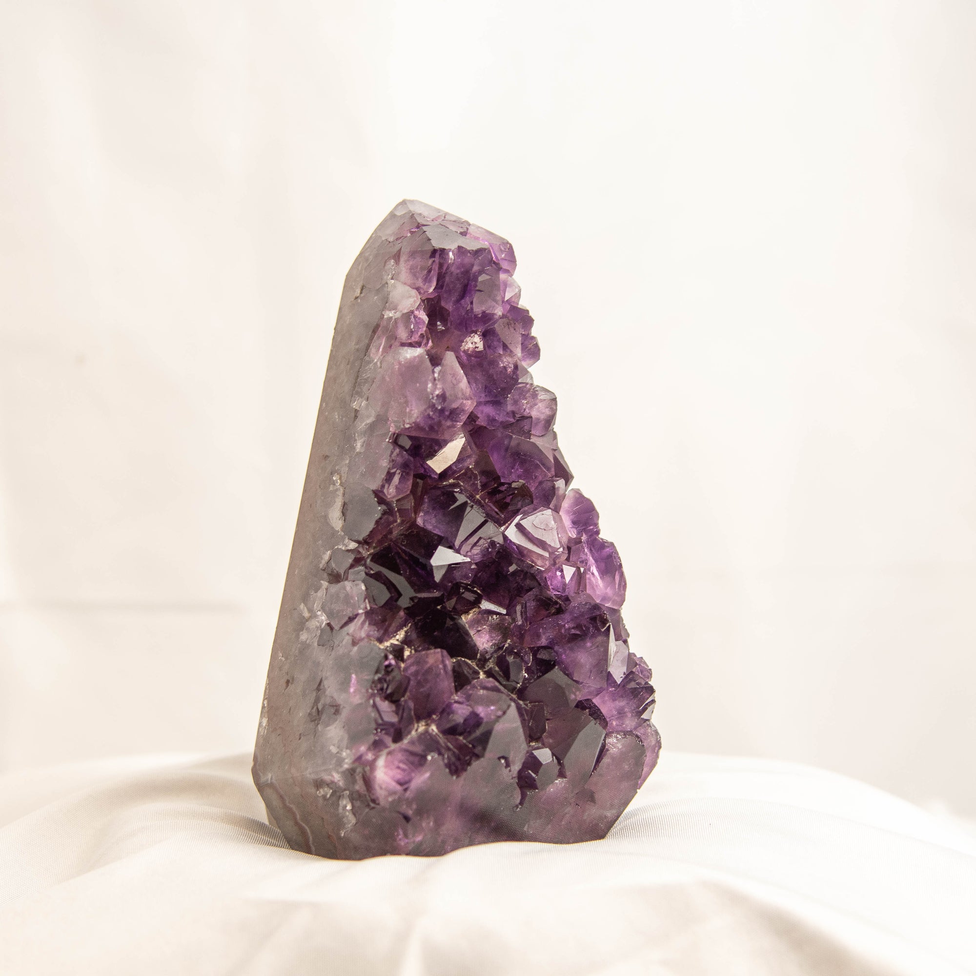 Polished Amethyst Geode Standing Freeform