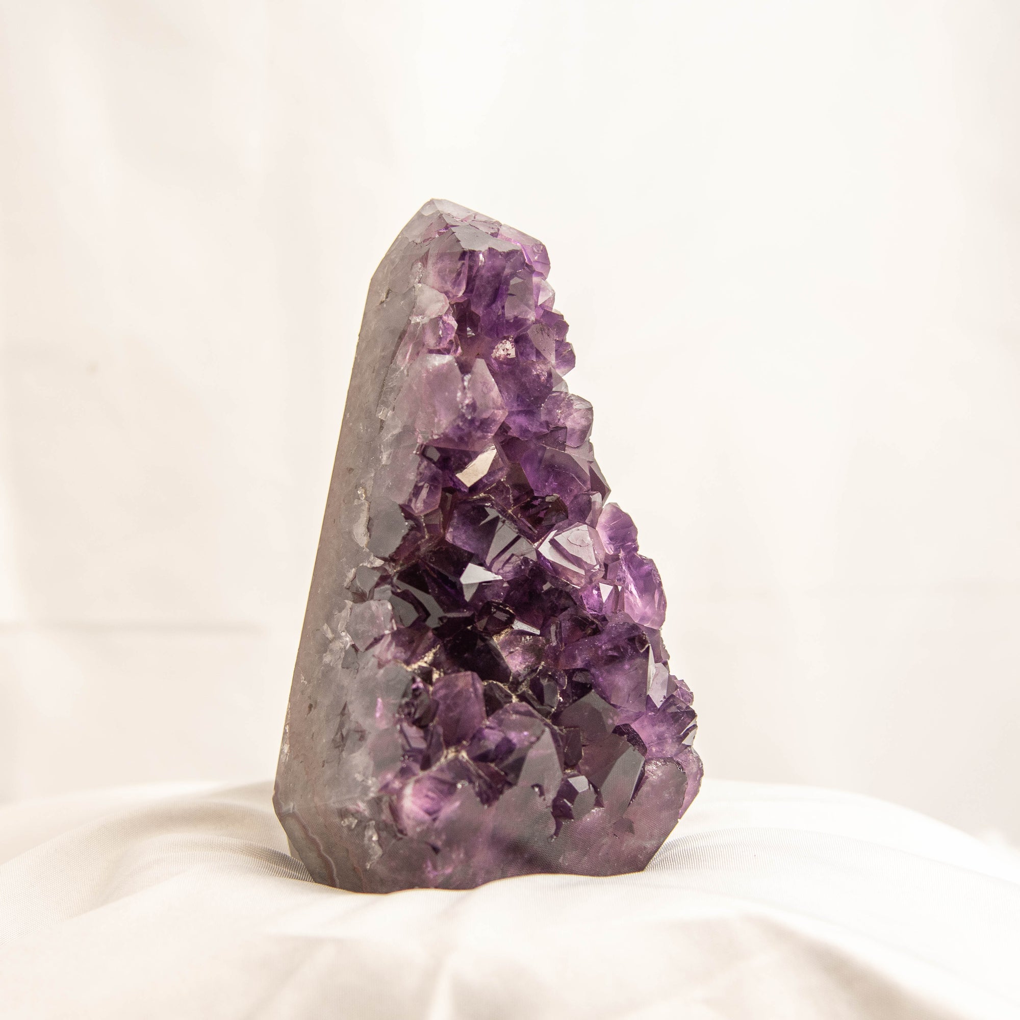 Polished Amethyst Geode Standing Freeform