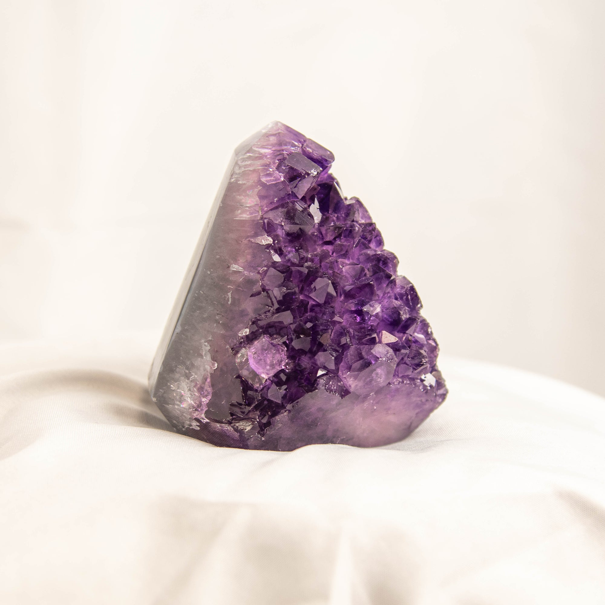 Polished Amethyst Geode Standing Freeform