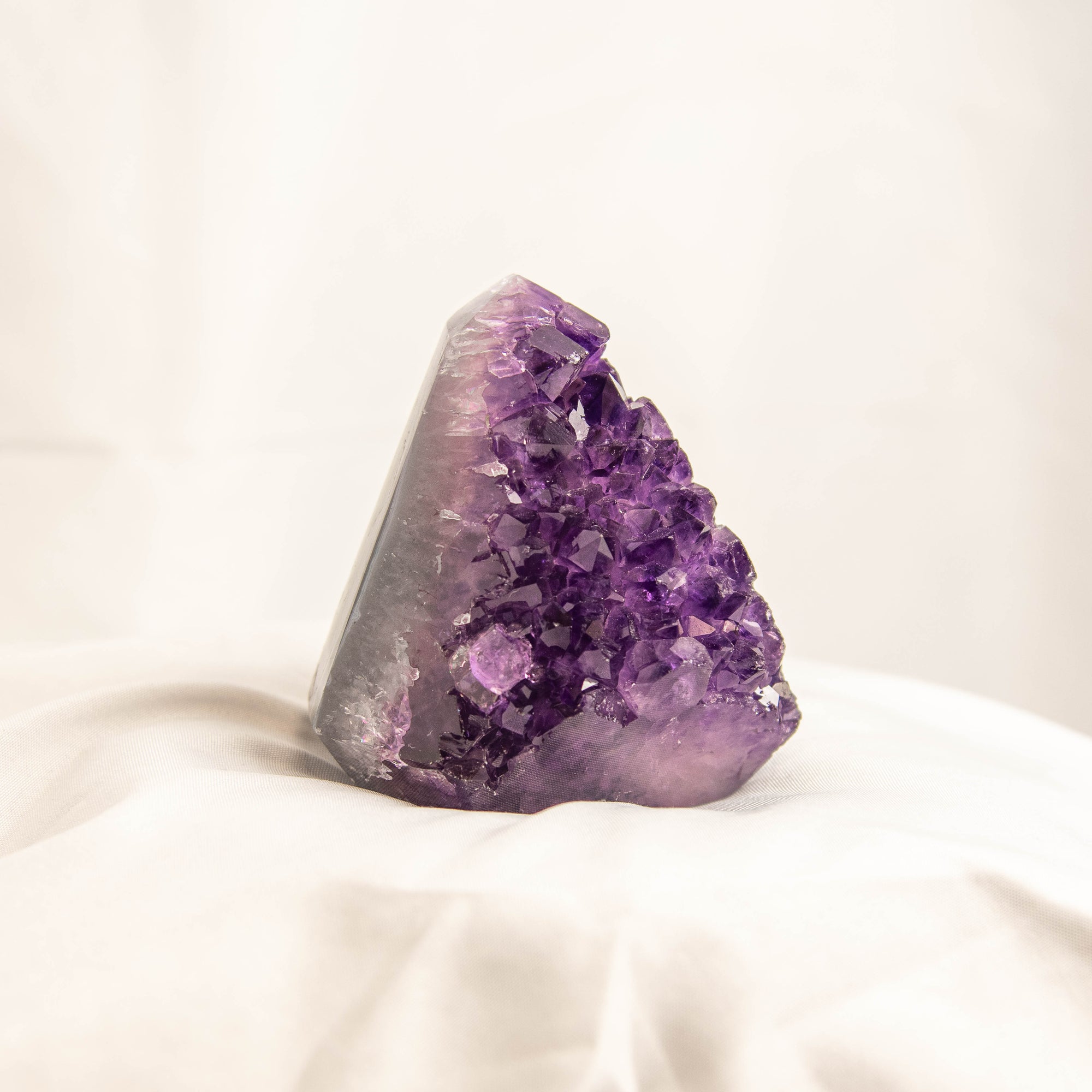 Polished Amethyst Geode Standing Freeform