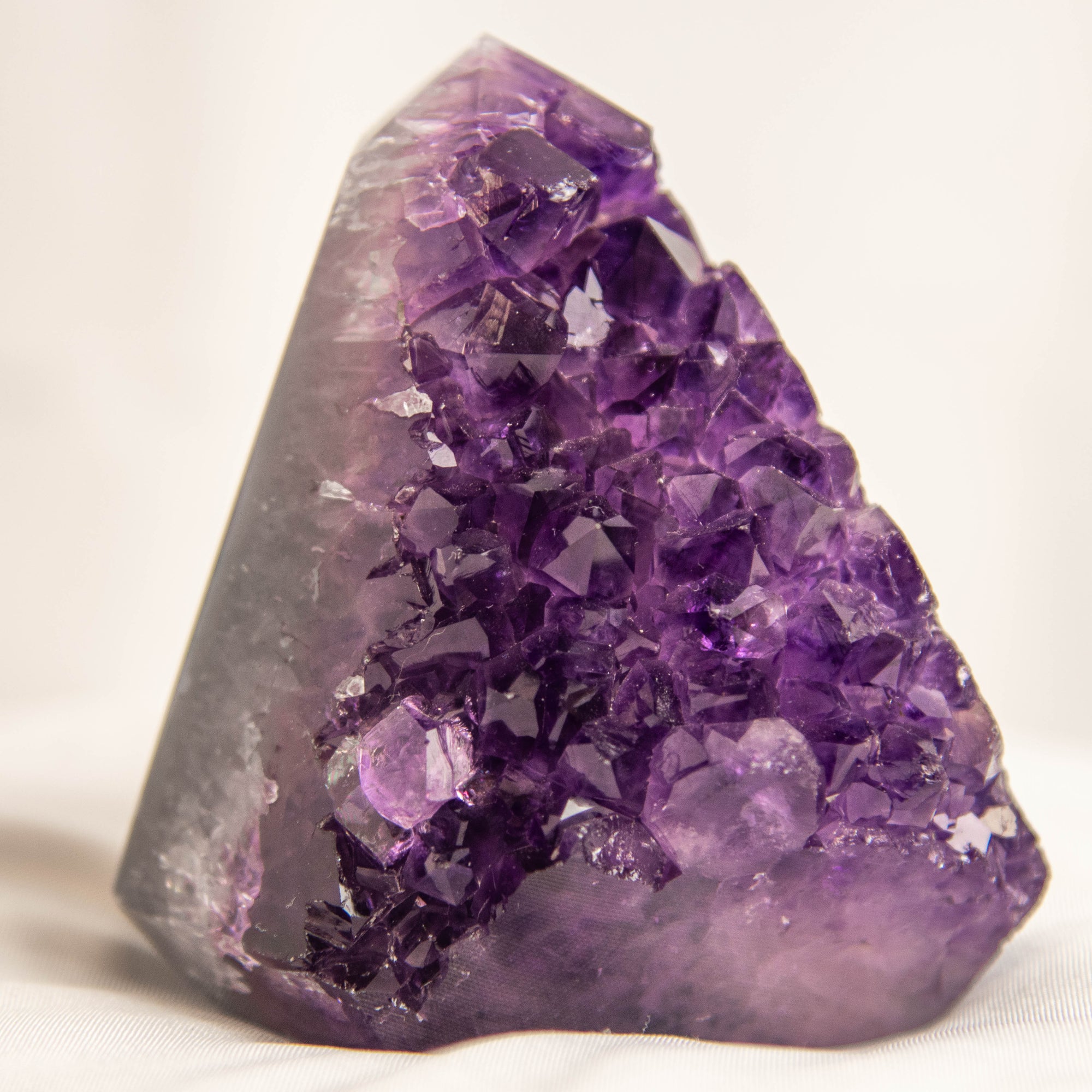 Polished Amethyst Geode Standing Freeform