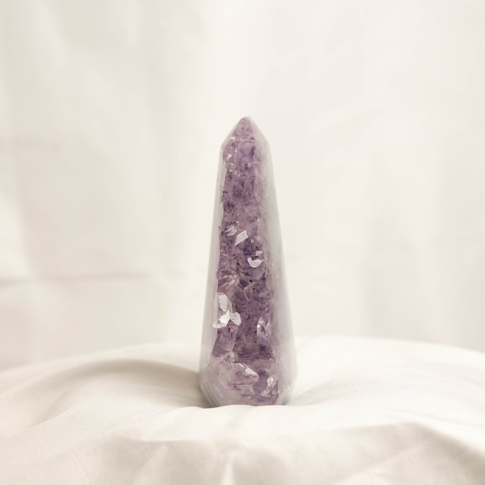 Polished Amethyst Geode Standing Freeform