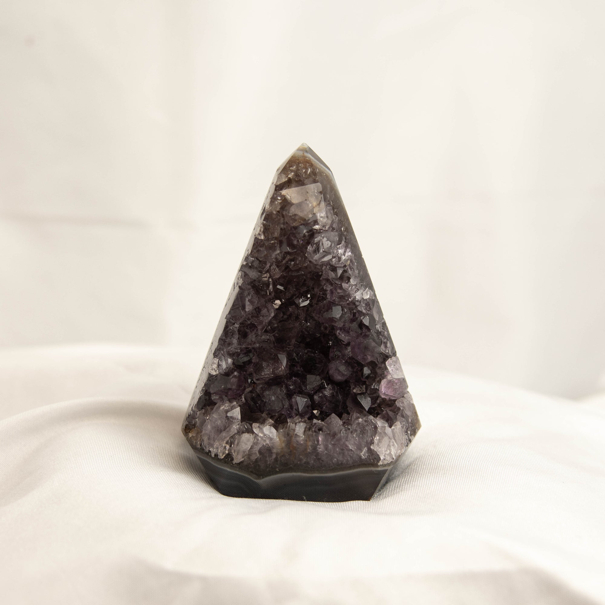 Polished Amethyst Geode Standing Freeform