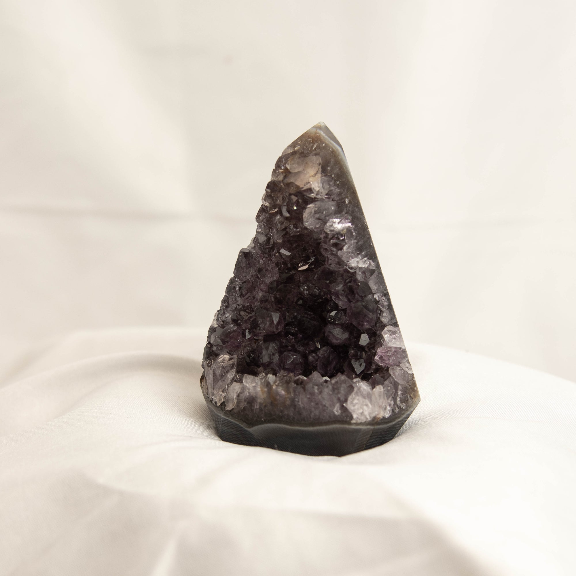 Polished Amethyst Geode Standing Freeform