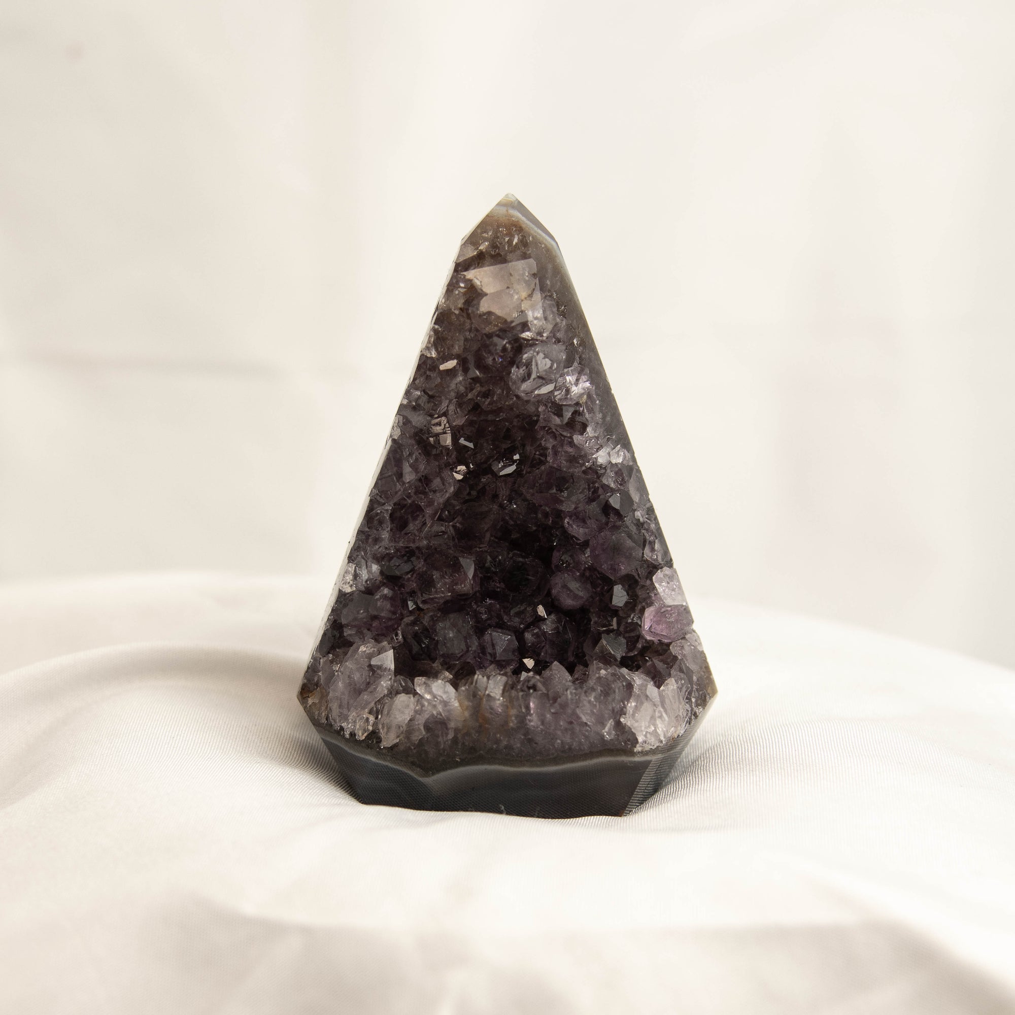 Polished Amethyst Geode Standing Freeform
