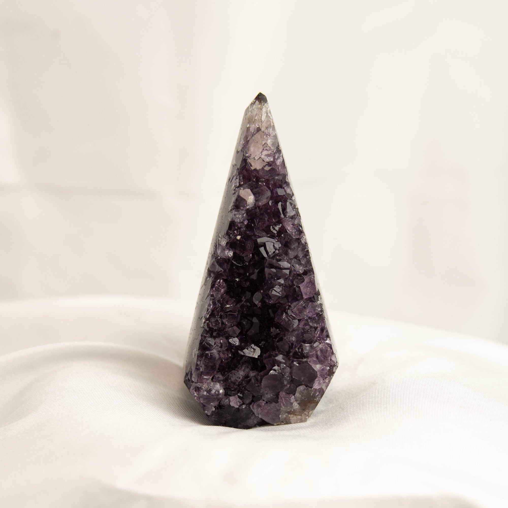 Polished Amethyst Geode Standing Freeform