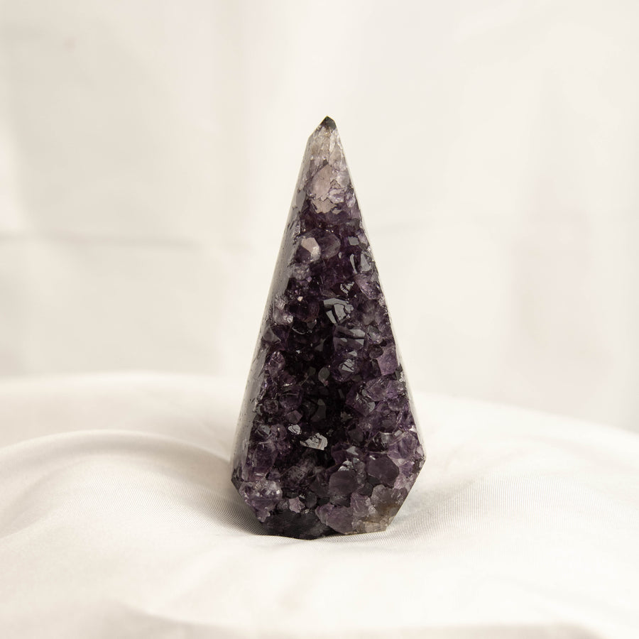 Polished Amethyst Geode Standing Freeform