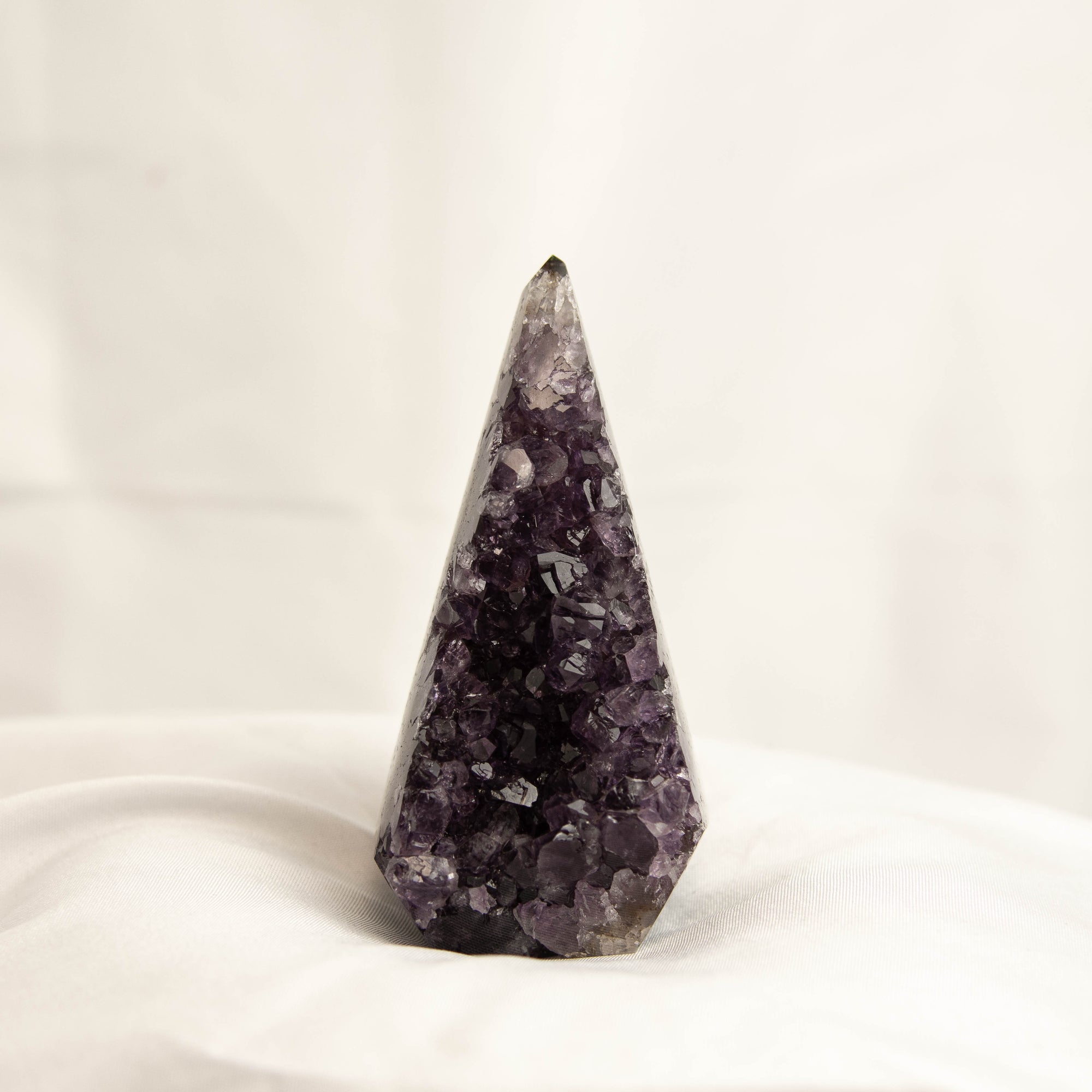 Polished Amethyst Geode Standing Freeform