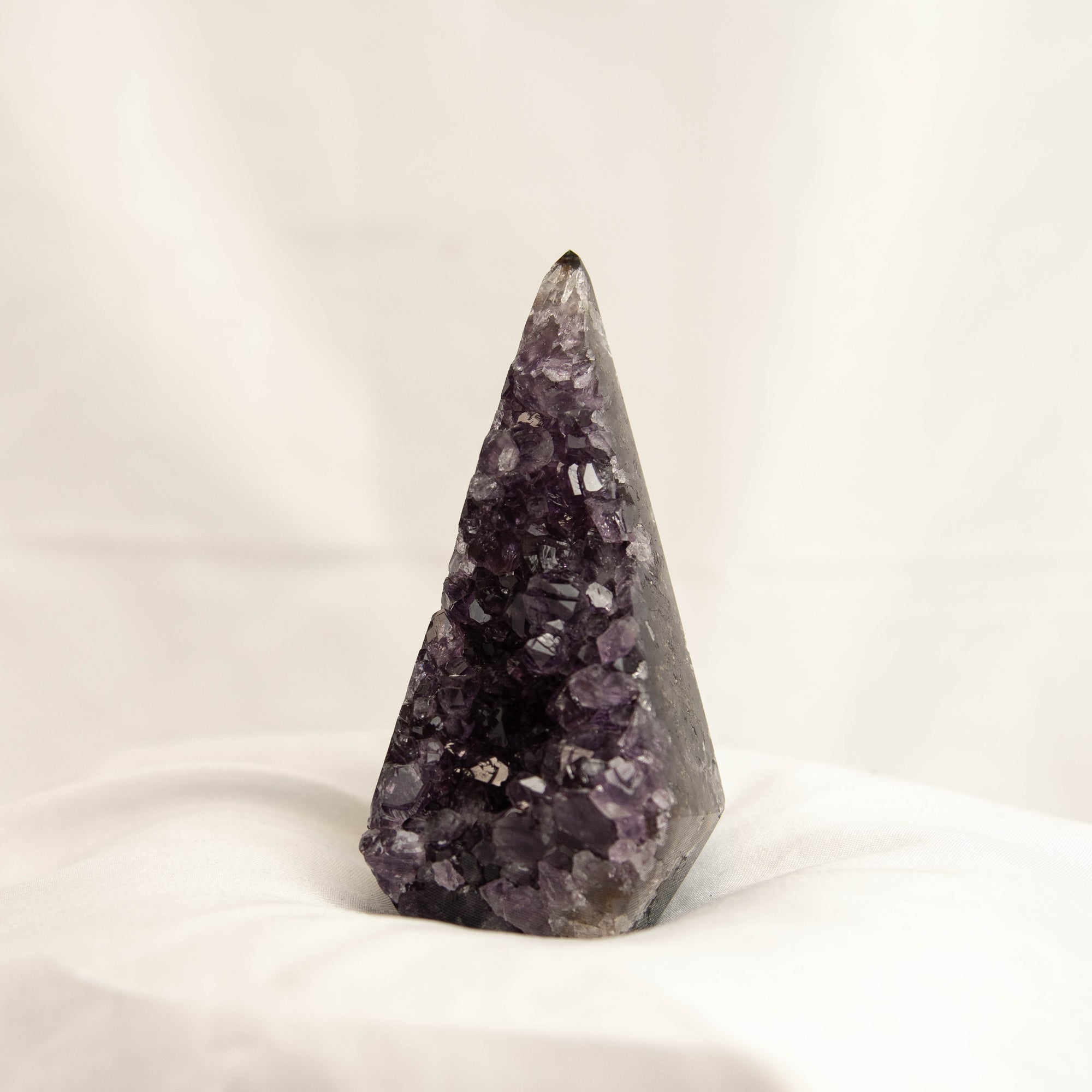 Polished Amethyst Geode Standing Freeform