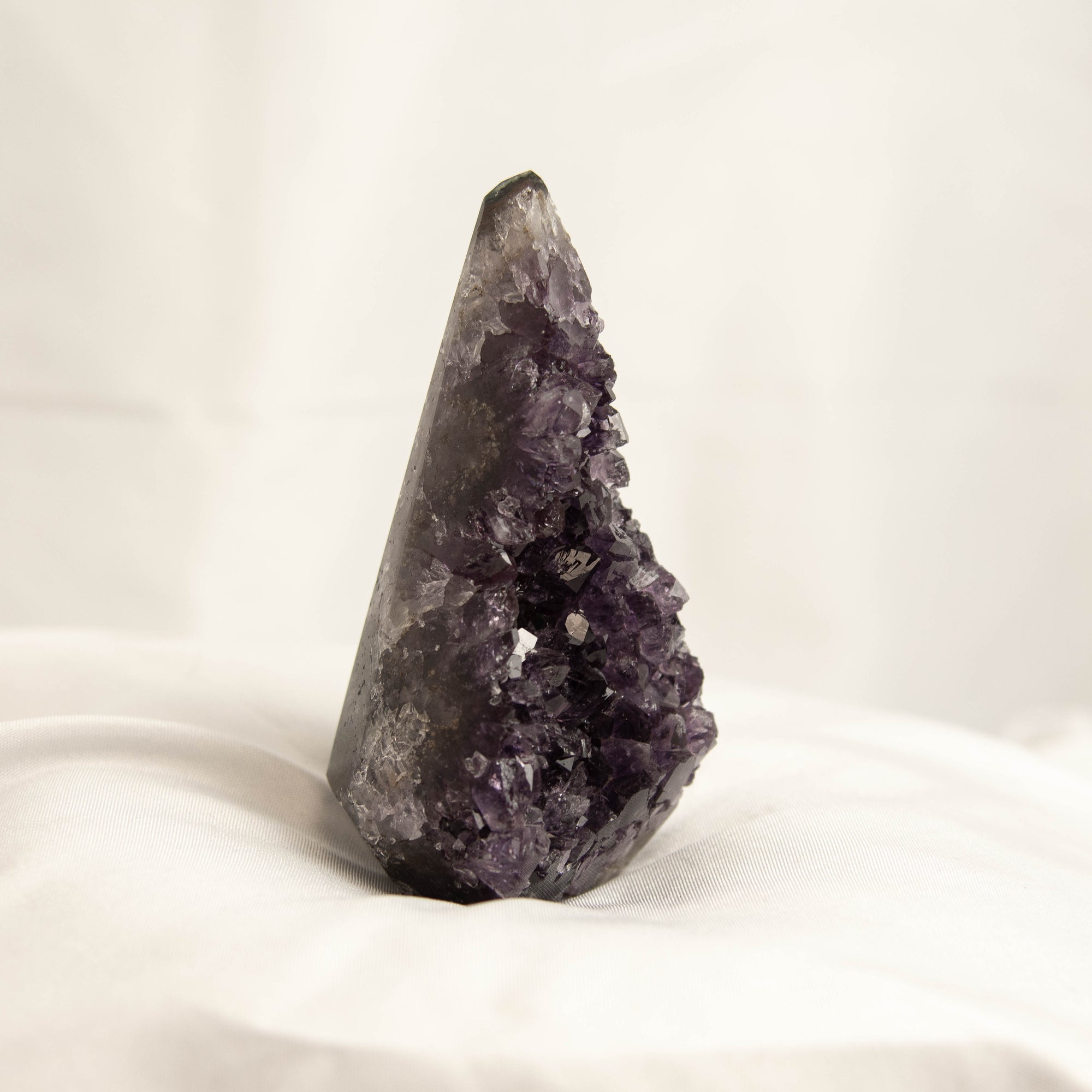 Polished Amethyst Geode Standing Freeform