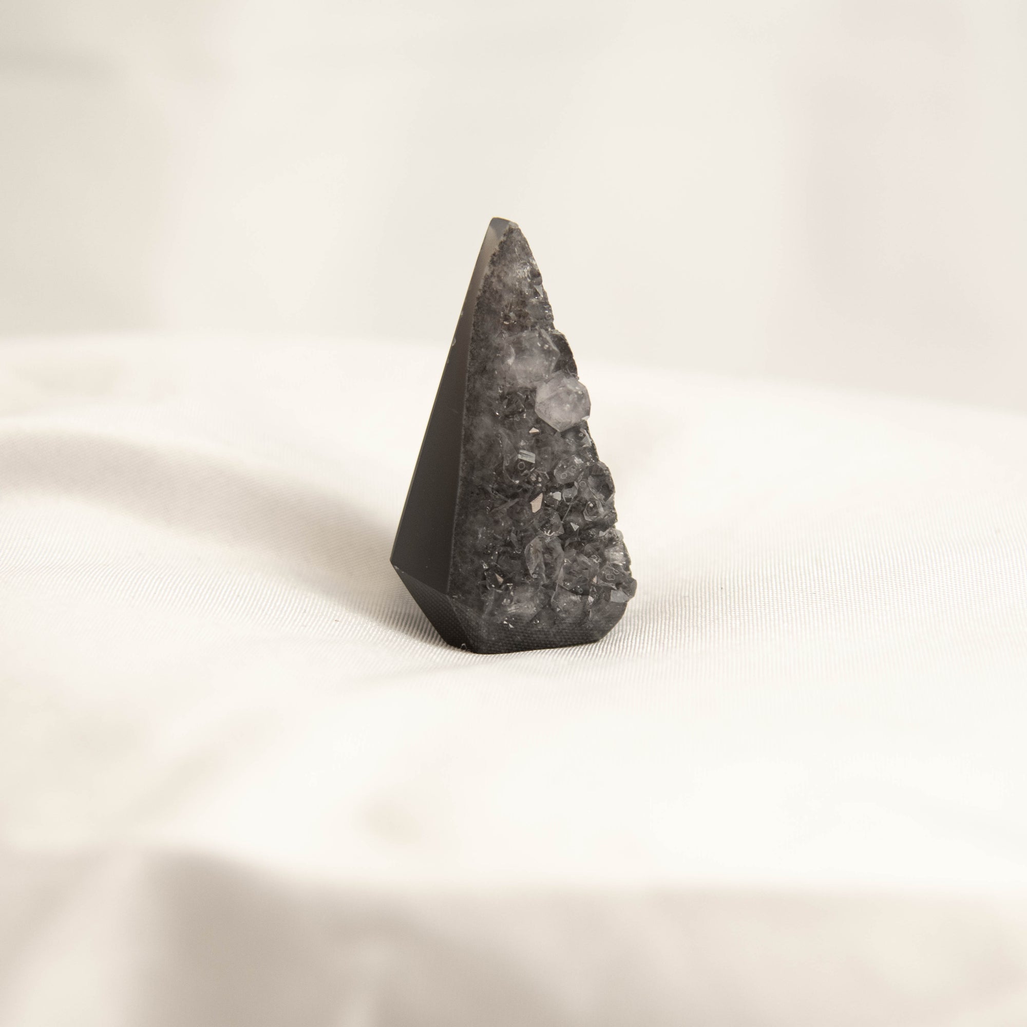 Mini Polished Amethyst Geode Standing Freeform