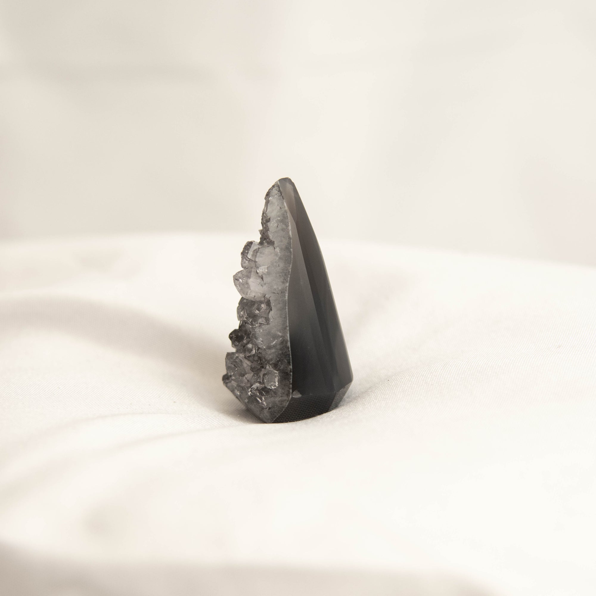 Mini Polished Amethyst Geode Standing Freeform